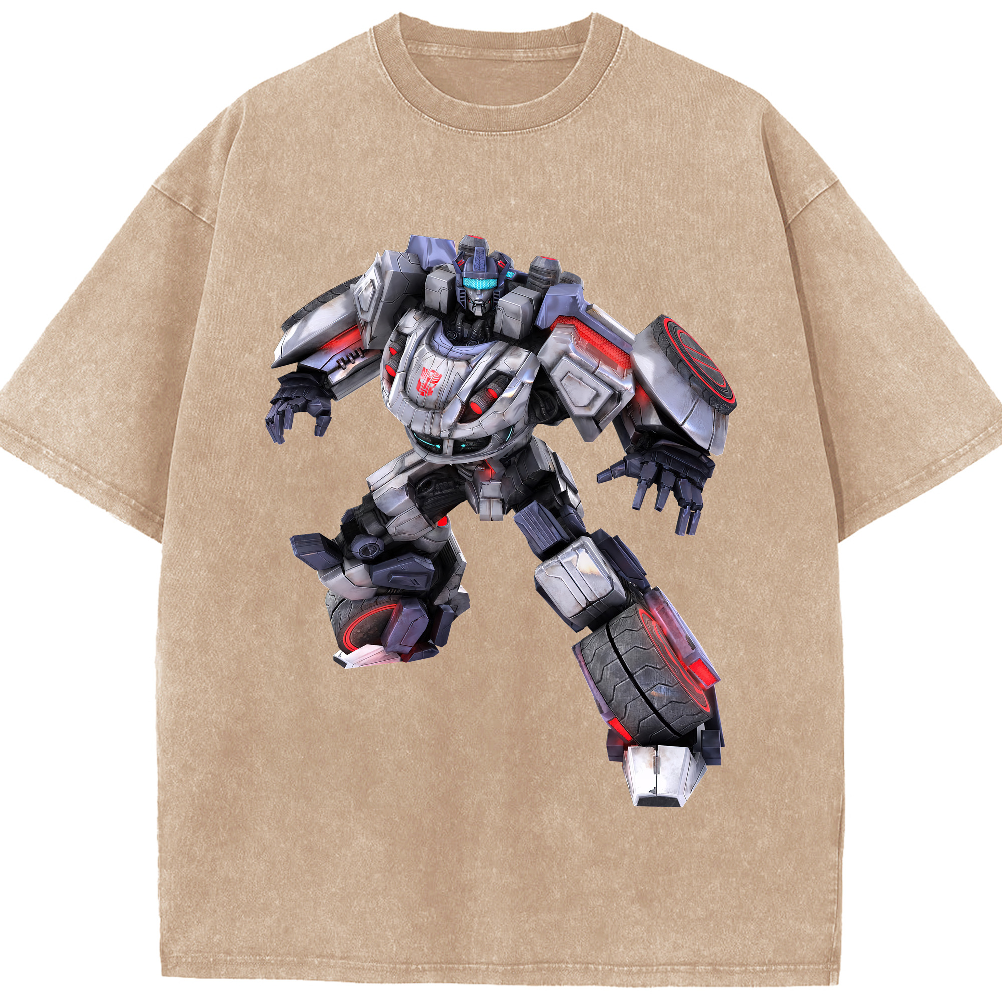 （画像用） Transformers トランスフォーマー 綿100% ヴィンテージ風 半袖Tシャツ（フロントプリント）