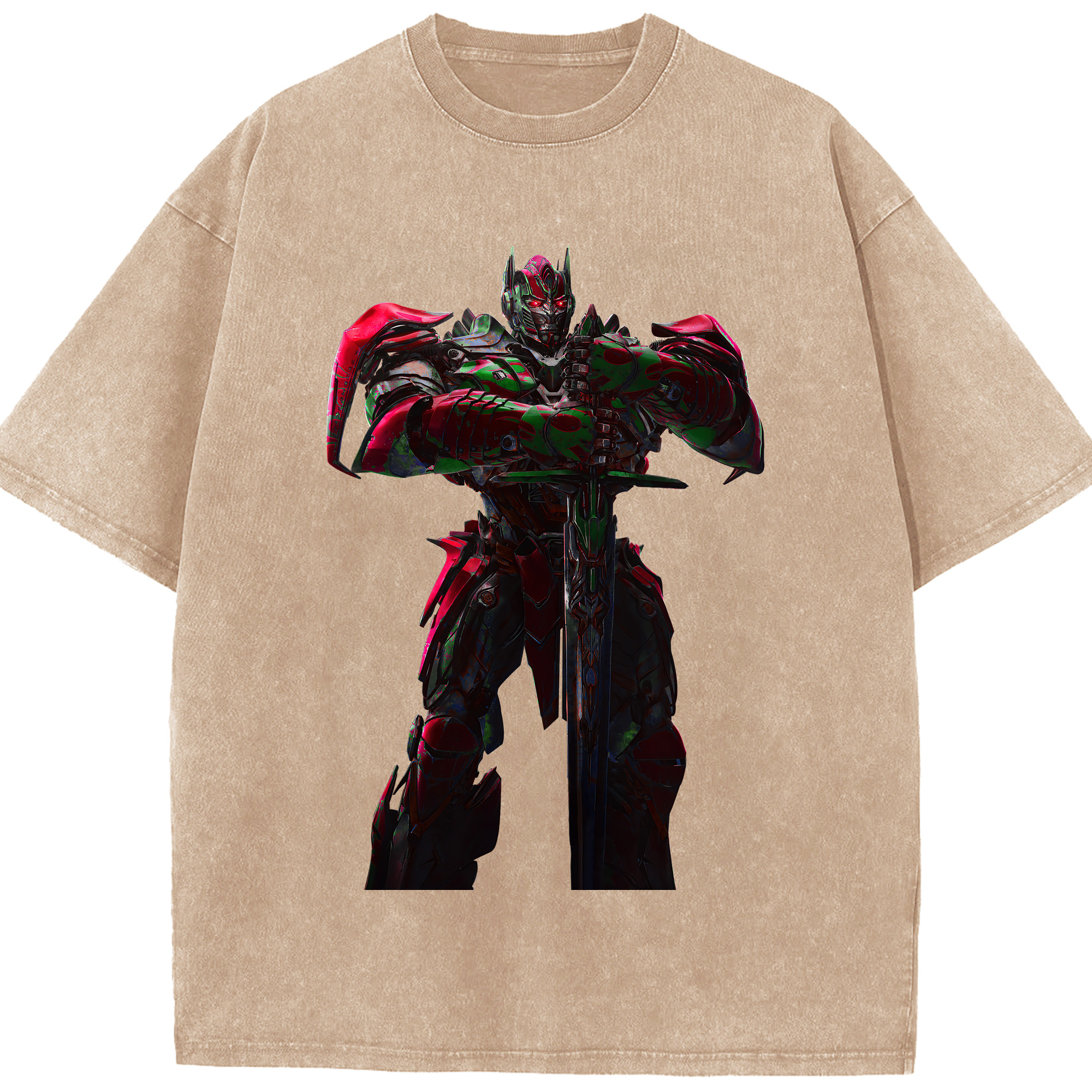 （画像用） Transformers トランスフォーマー 綿100% ヴィンテージ風 半袖Tシャツ（フロントプリント）