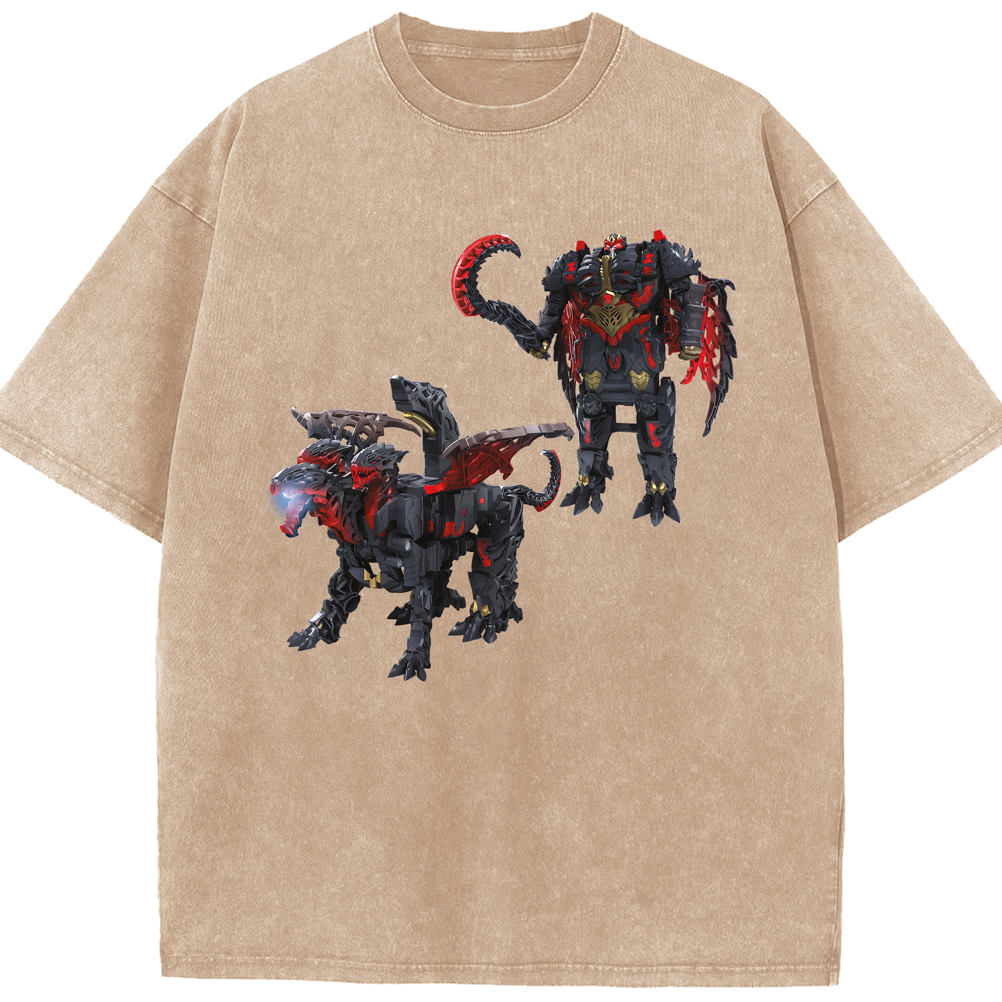 （画像用） Transformers トランスフォーマー 綿100% ヴィンテージ風 半袖Tシャツ（フロントプリント）