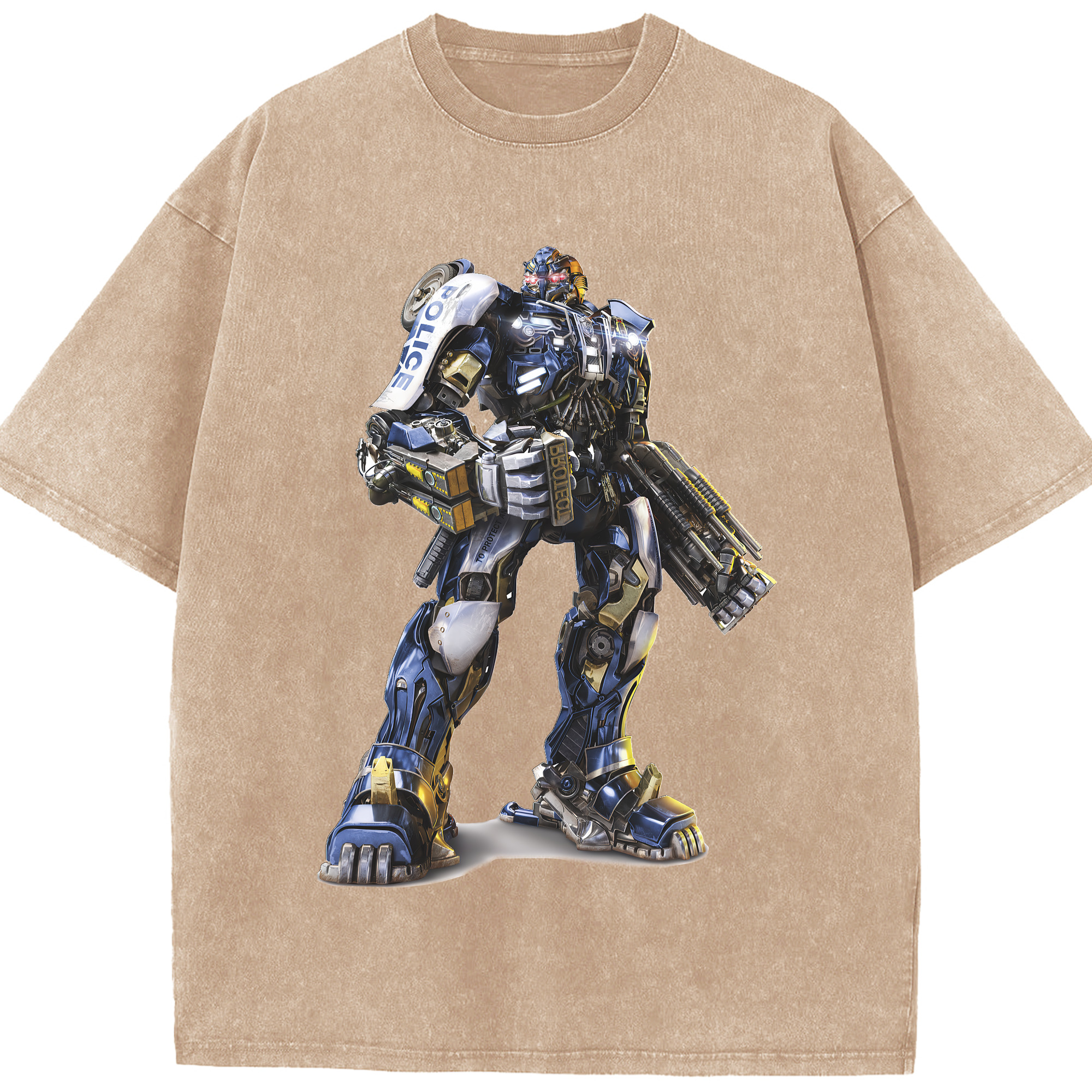 （画像用） Transformers トランスフォーマー 綿100% ヴィンテージ風 半袖Tシャツ（フロントプリント）