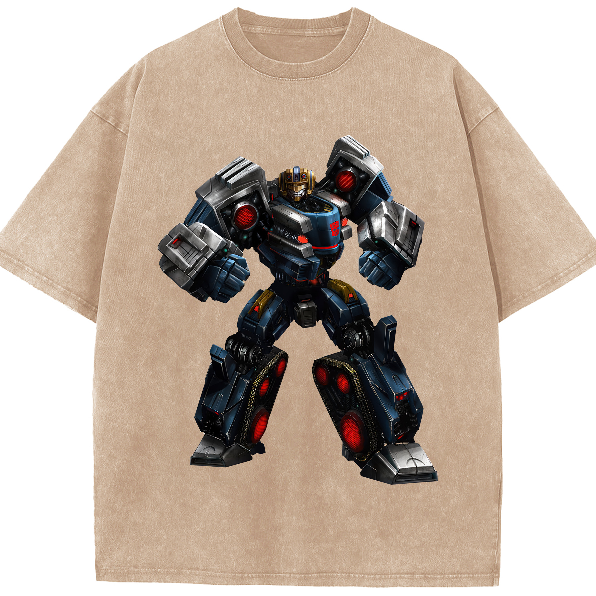 （画像用） Transformers トランスフォーマー 綿100% ヴィンテージ風 半袖Tシャツ（フロントプリント）