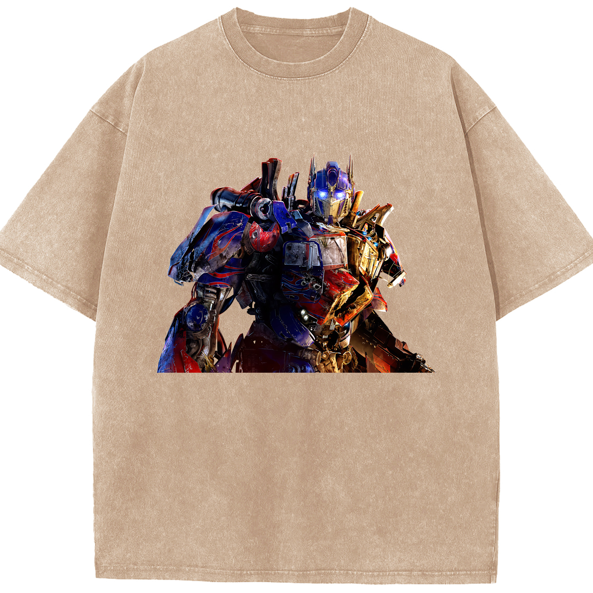 （画像用） Transformers トランスフォーマー 綿100% ヴィンテージ風 半袖Tシャツ（フロントプリント）