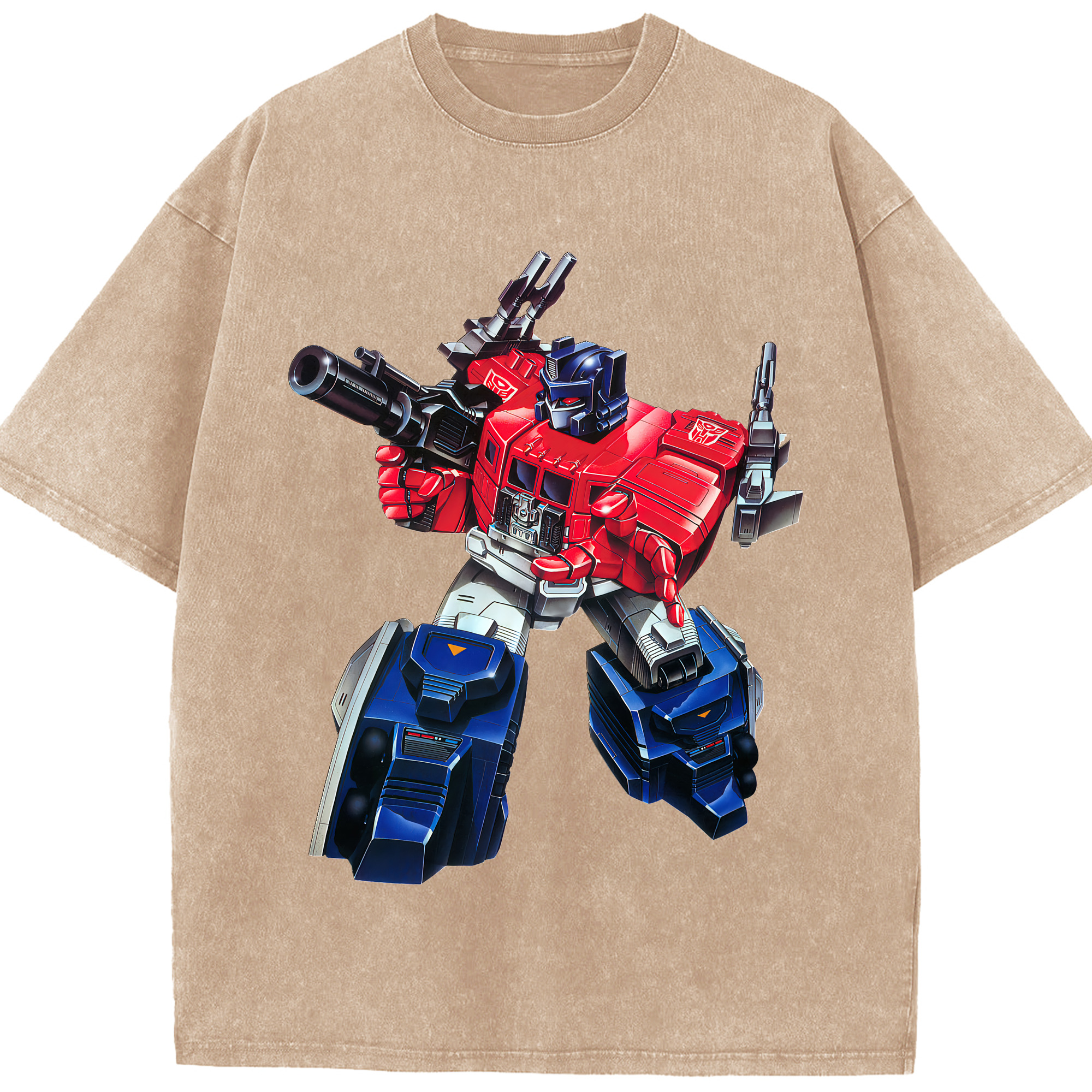 （画像用） Transformers トランスフォーマー 綿100% ヴィンテージ風 半袖Tシャツ（フロントプリント）