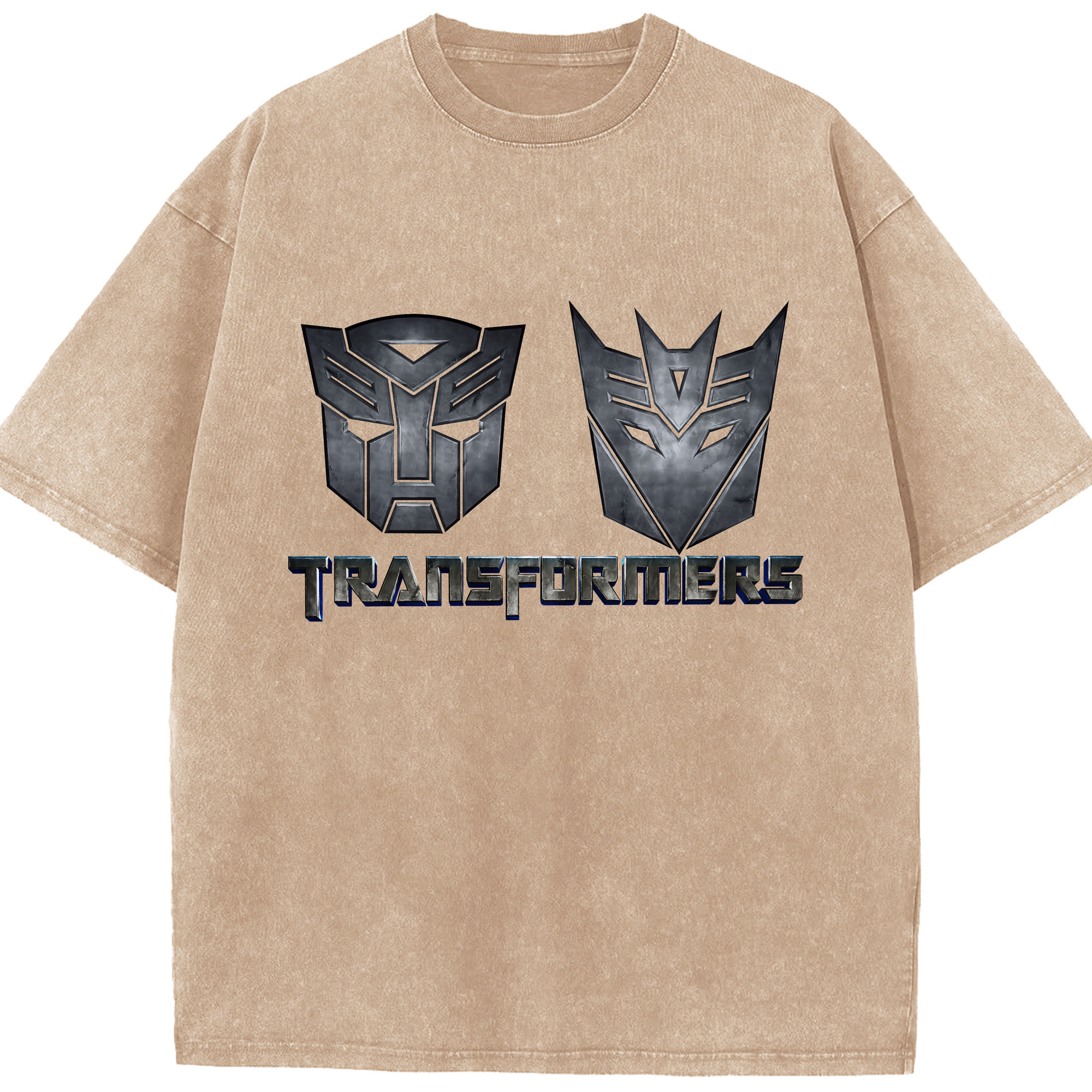 （画像用） Transformers トランスフォーマー 綿100% ヴィンテージ風 半袖Tシャツ（フロントプリント）