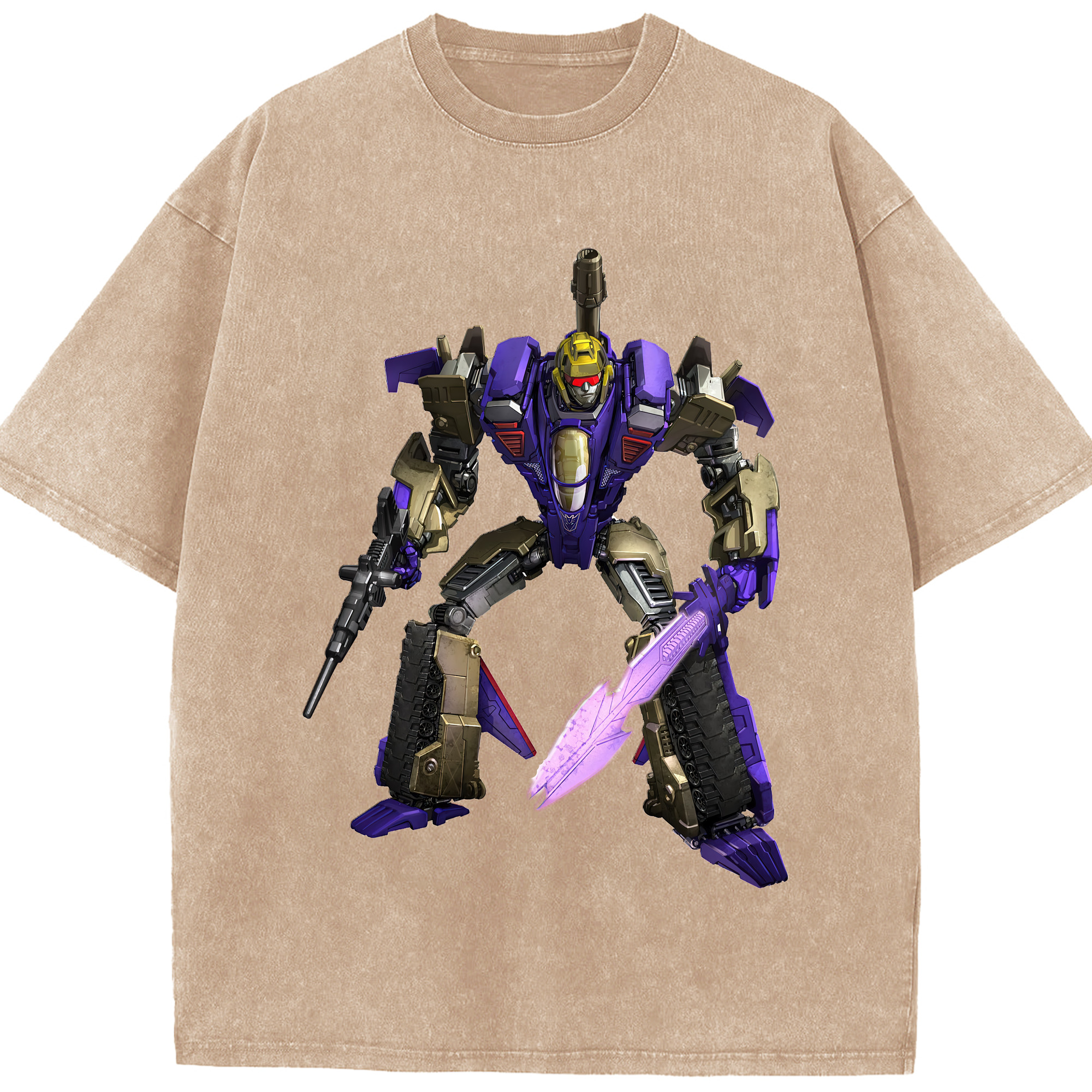 （画像用） Transformers トランスフォーマー 綿100% ヴィンテージ風 半袖Tシャツ（フロントプリント）
