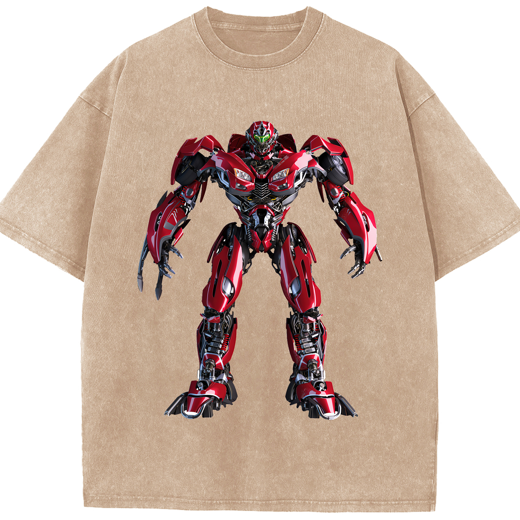（画像用） Transformers トランスフォーマー 綿100% ヴィンテージ風 半袖Tシャツ（フロントプリント）
