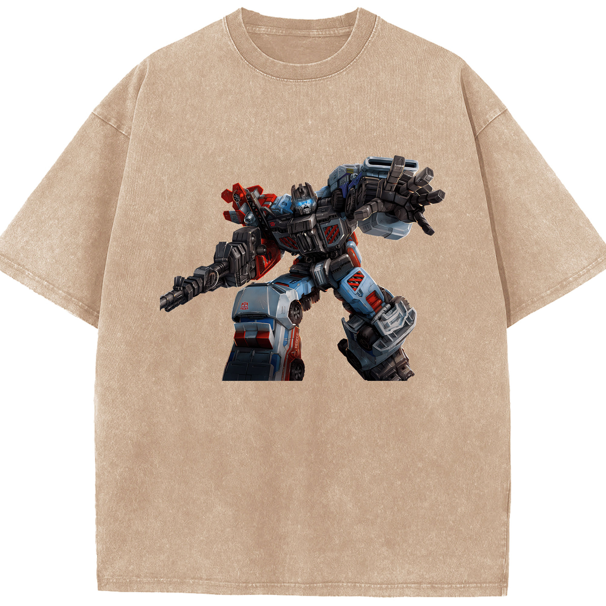 （画像用） Transformers トランスフォーマー 綿100% ヴィンテージ風 半袖Tシャツ（フロントプリント）
