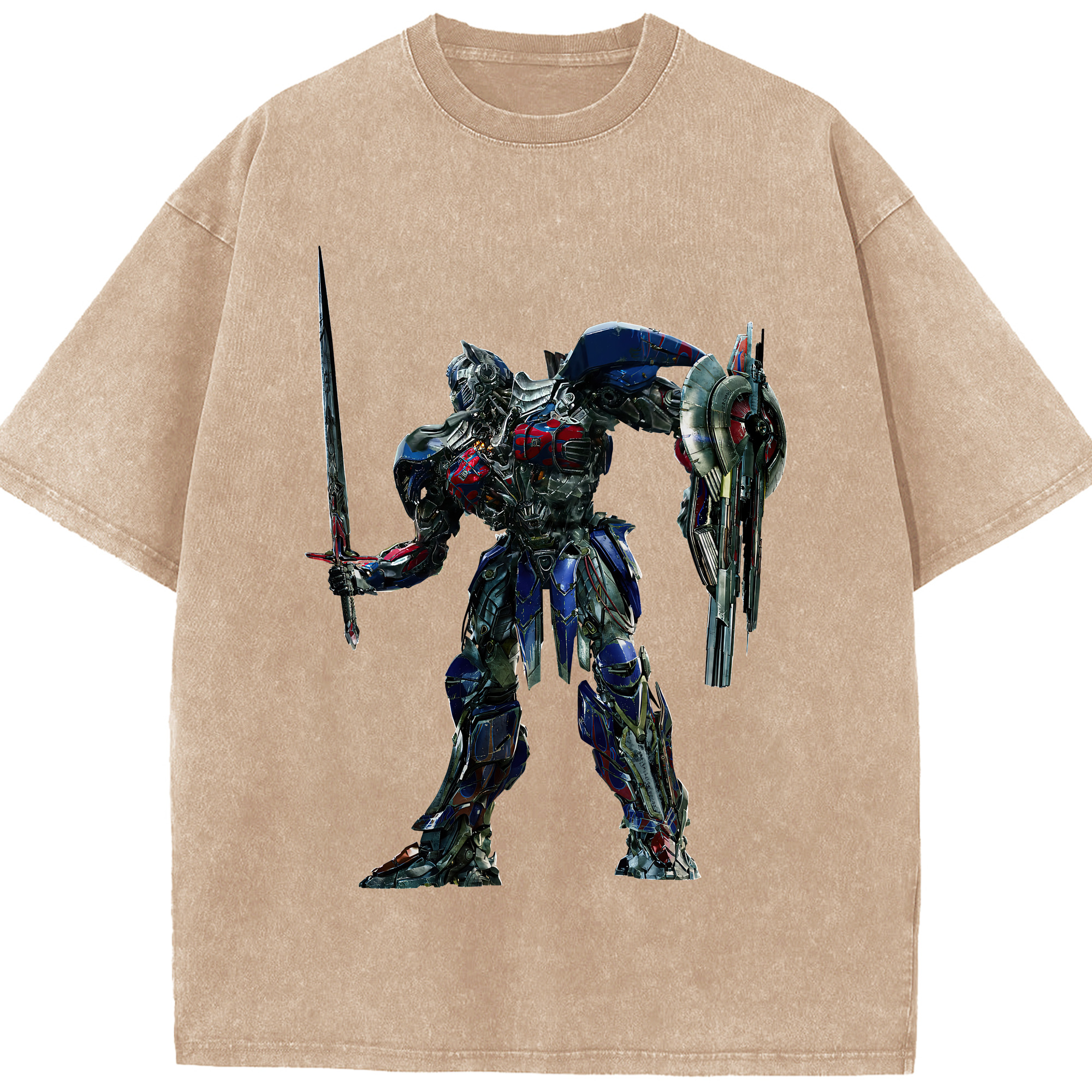 （画像用） Transformers トランスフォーマー 綿100% ヴィンテージ風 半袖Tシャツ（フロントプリント）