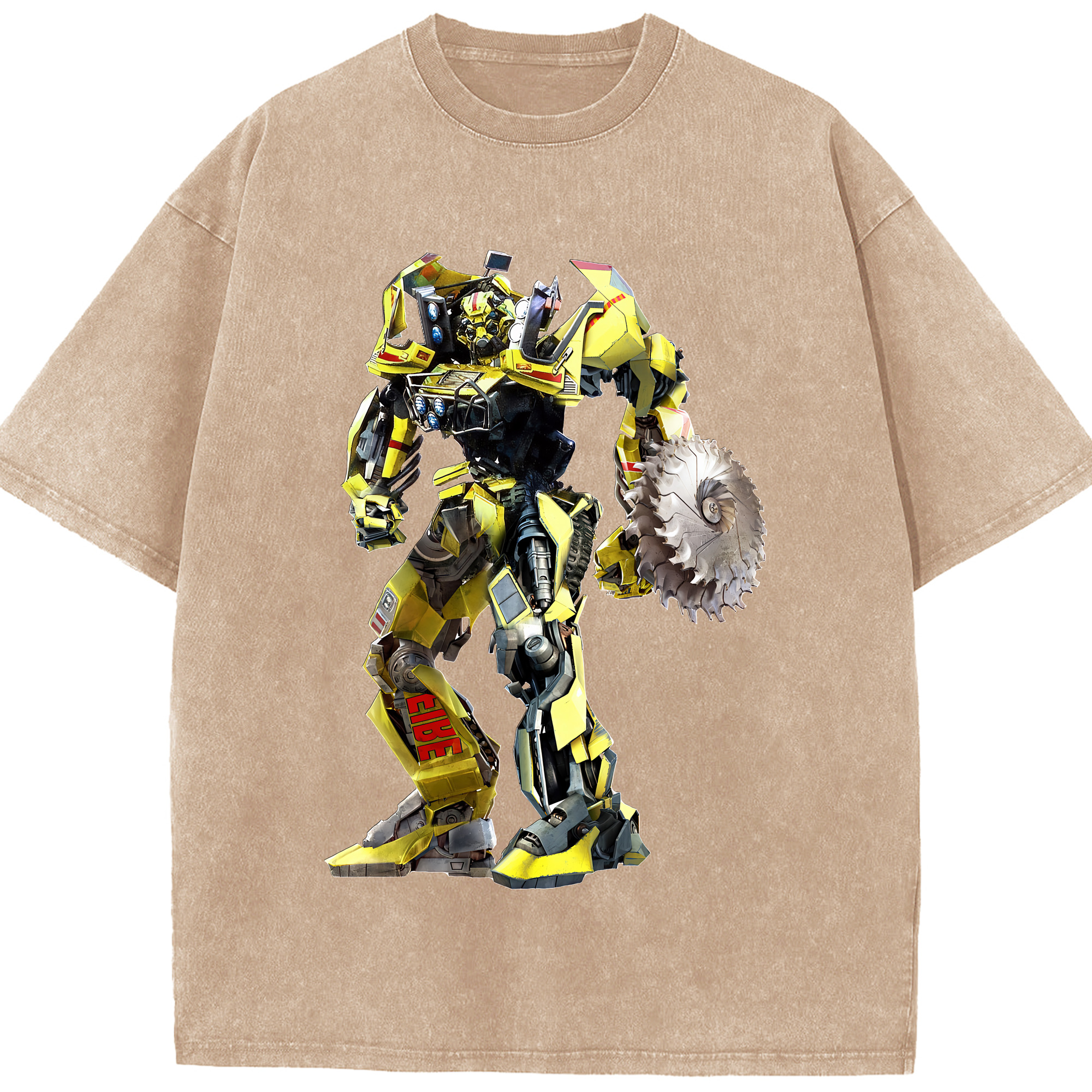 （画像用） Transformers トランスフォーマー 綿100% ヴィンテージ風 半袖Tシャツ（フロントプリント）