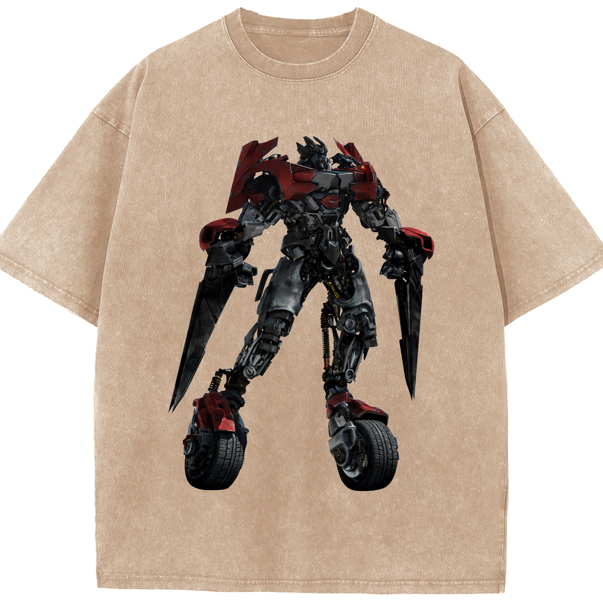 （画像用） Transformers トランスフォーマー 綿100% ヴィンテージ風 半袖Tシャツ（フロントプリント）