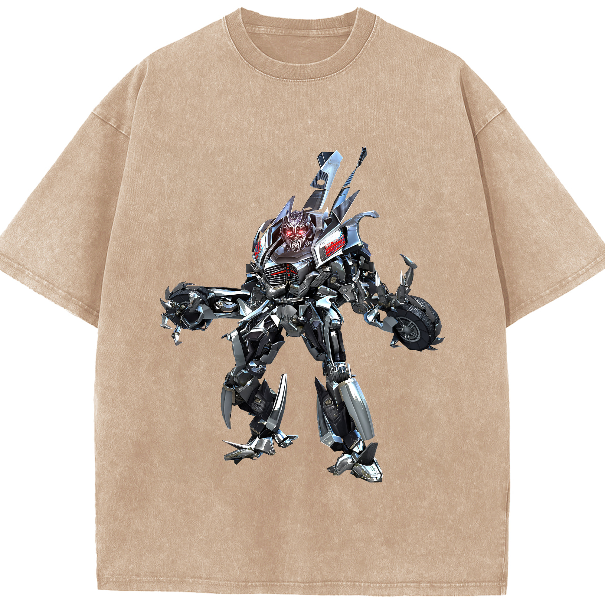 （画像用） Transformers トランスフォーマー 綿100% ヴィンテージ風 半袖Tシャツ（フロントプリント）