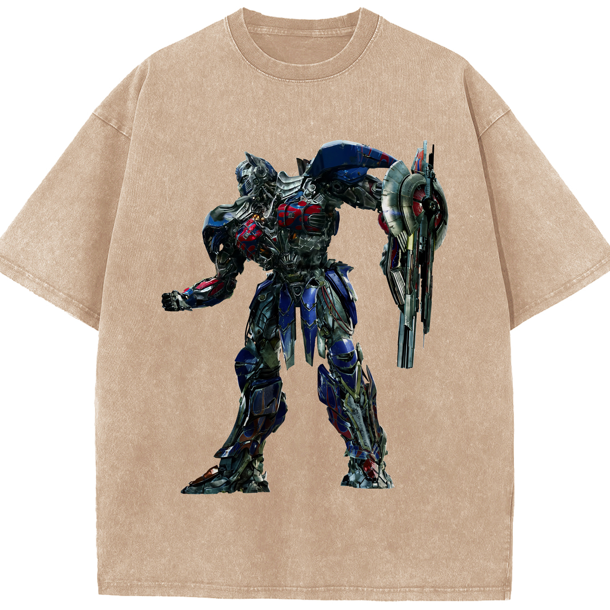 （画像用） Transformers トランスフォーマー 綿100% ヴィンテージ風 半袖Tシャツ（フロントプリント）