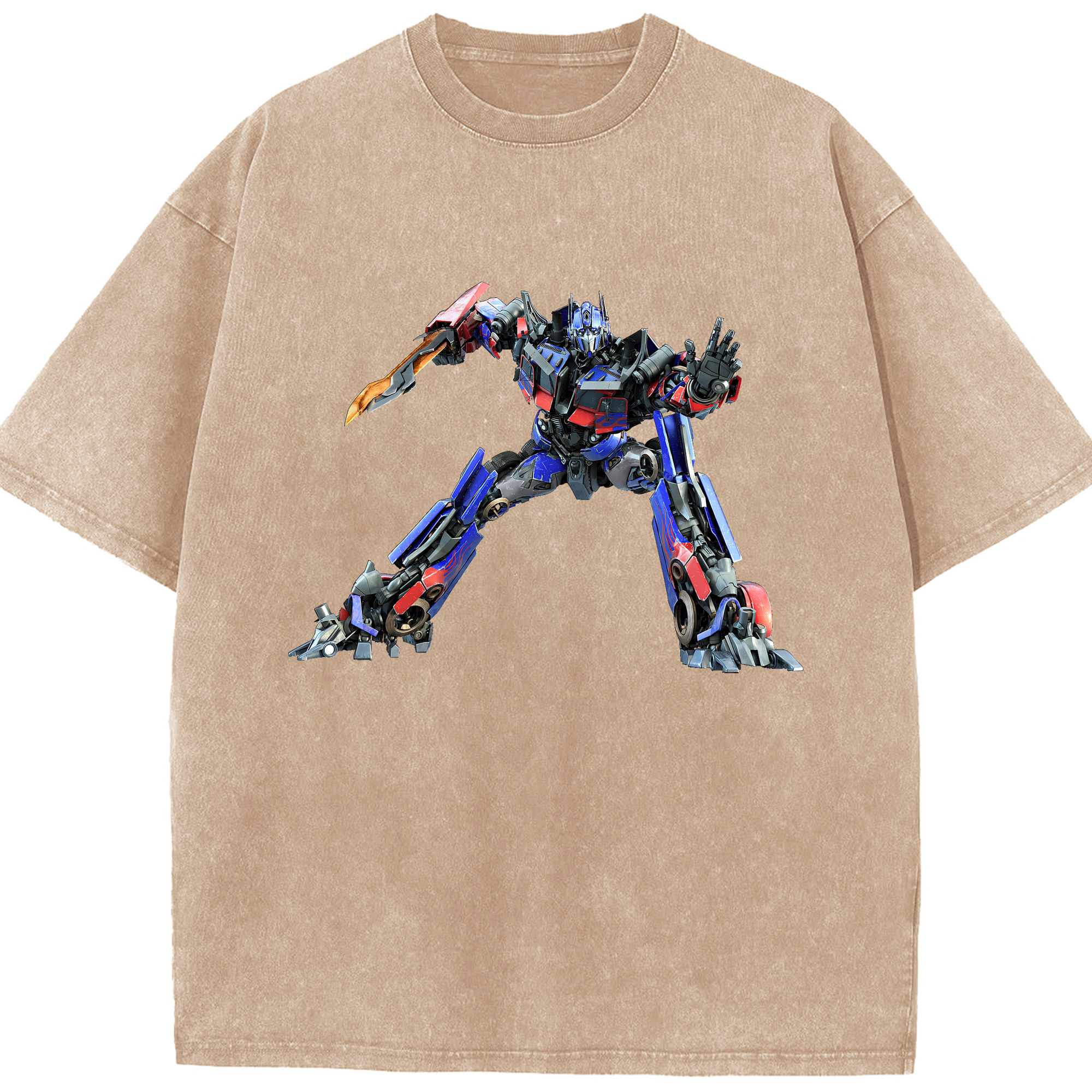 （画像用） Transformers トランスフォーマー 綿100% ヴィンテージ風 半袖Tシャツ（フロントプリント）