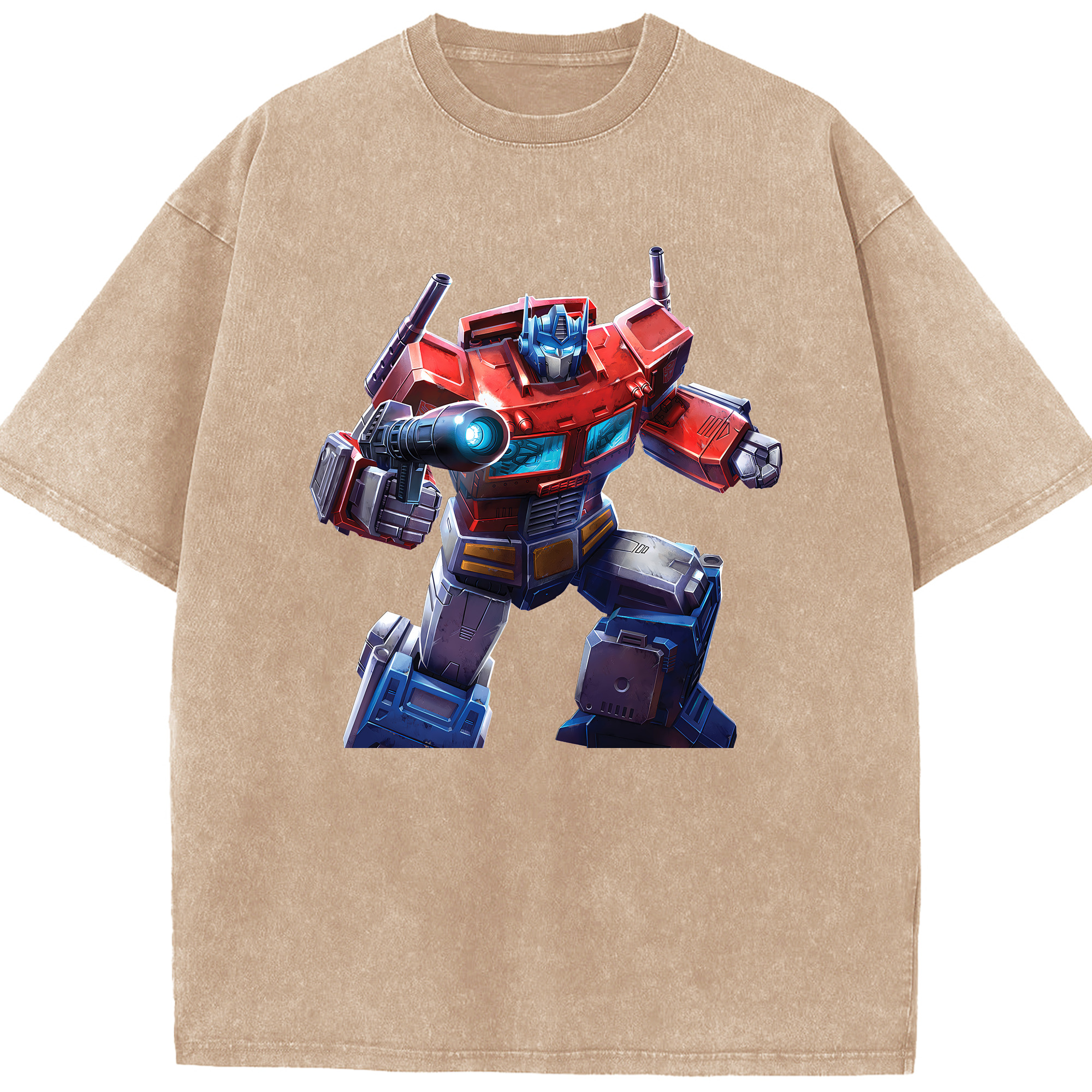 （画像用） Transformers トランスフォーマー 綿100% ヴィンテージ風 半袖Tシャツ（フロントプリント）