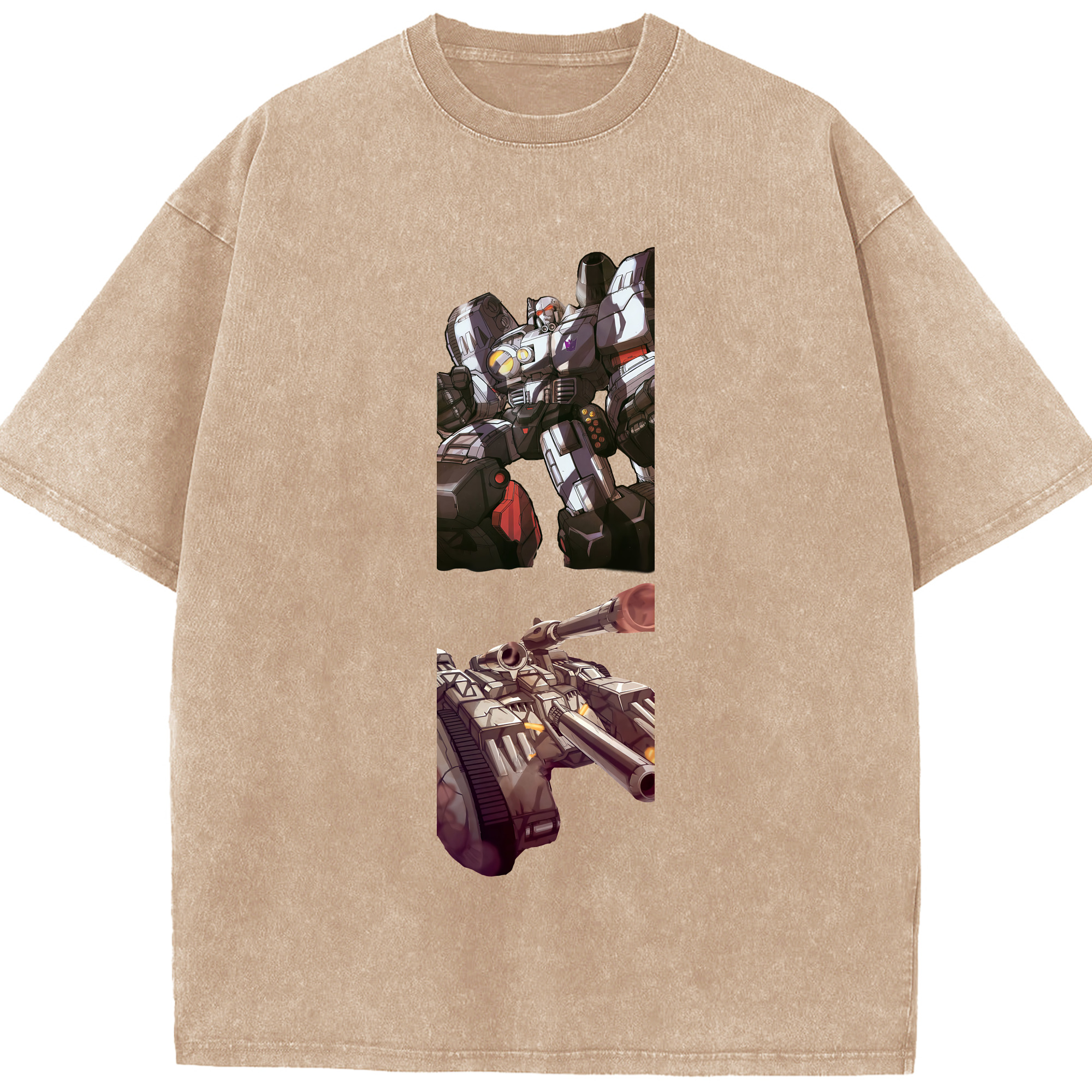 （画像用） Transformers トランスフォーマー 綿100% ヴィンテージ風 半袖Tシャツ（フロントプリント）