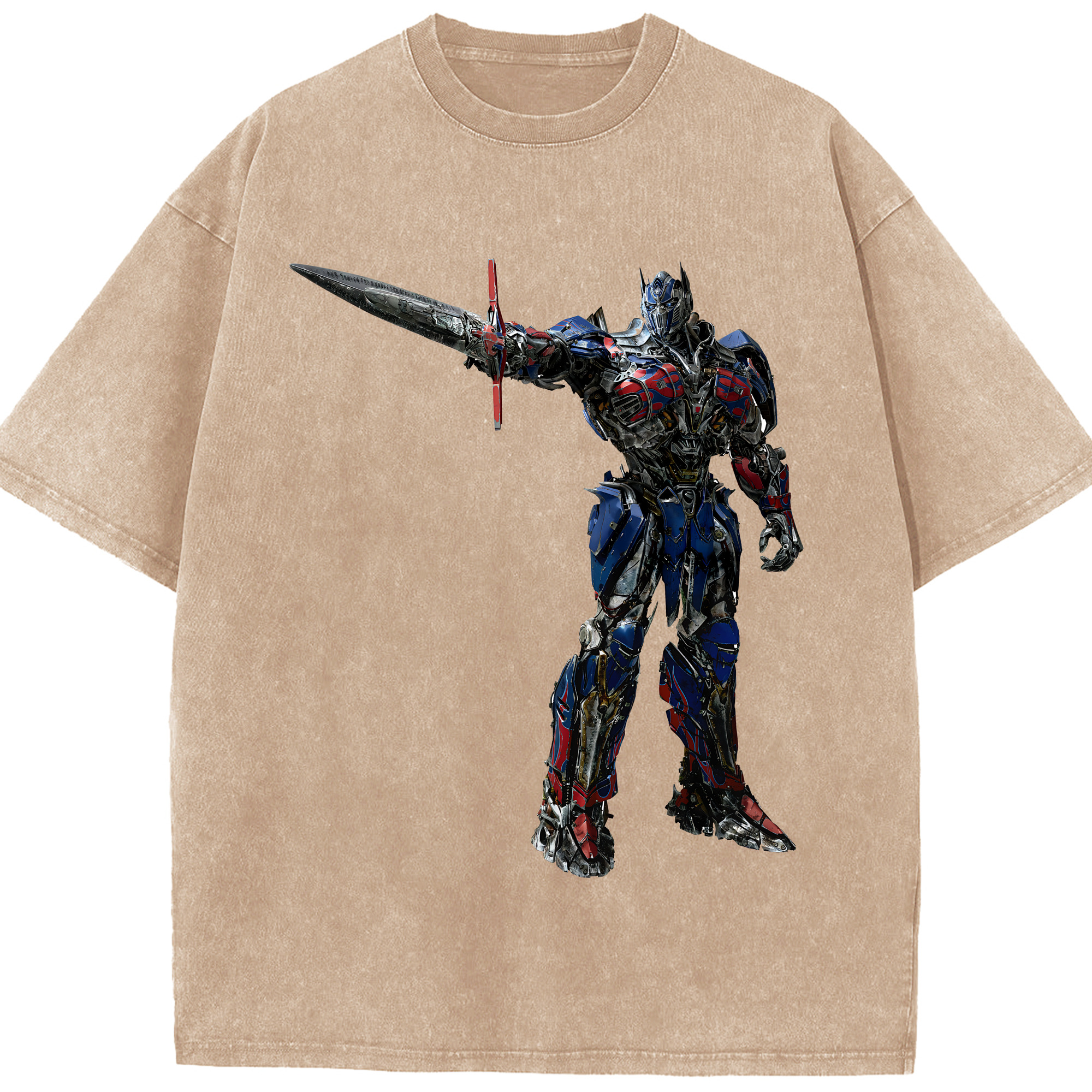 （画像用） Transformers トランスフォーマー 綿100% ヴィンテージ風 半袖Tシャツ（フロントプリント）