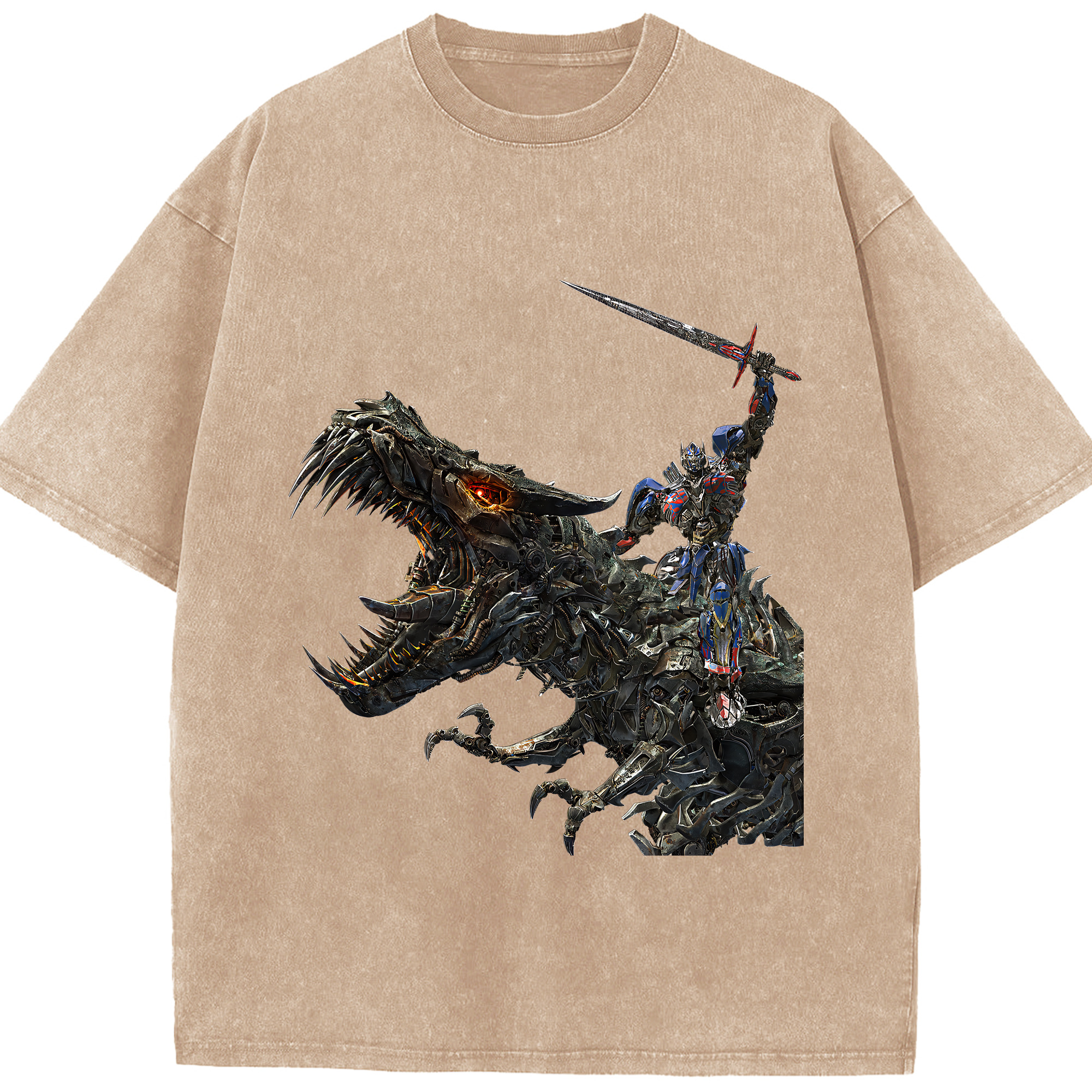 （画像用） Transformers トランスフォーマー 綿100% ヴィンテージ風 半袖Tシャツ（フロントプリント）