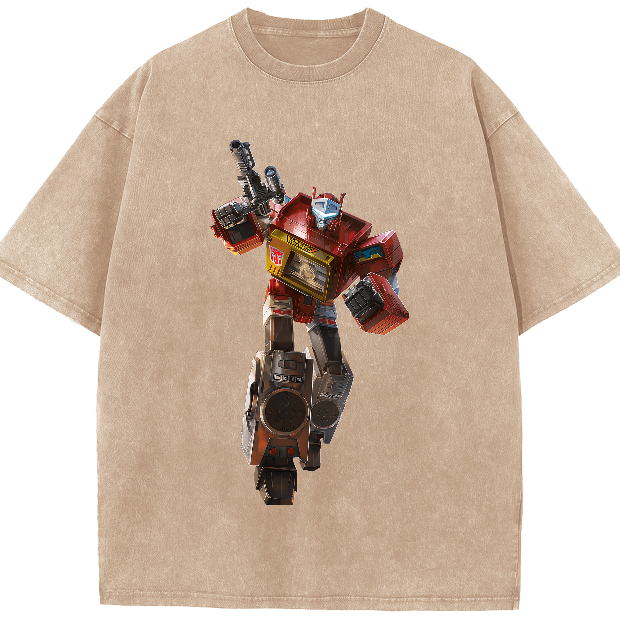 （画像用） Transformers トランスフォーマー 綿100% ヴィンテージ風 半袖Tシャツ（フロントプリント）