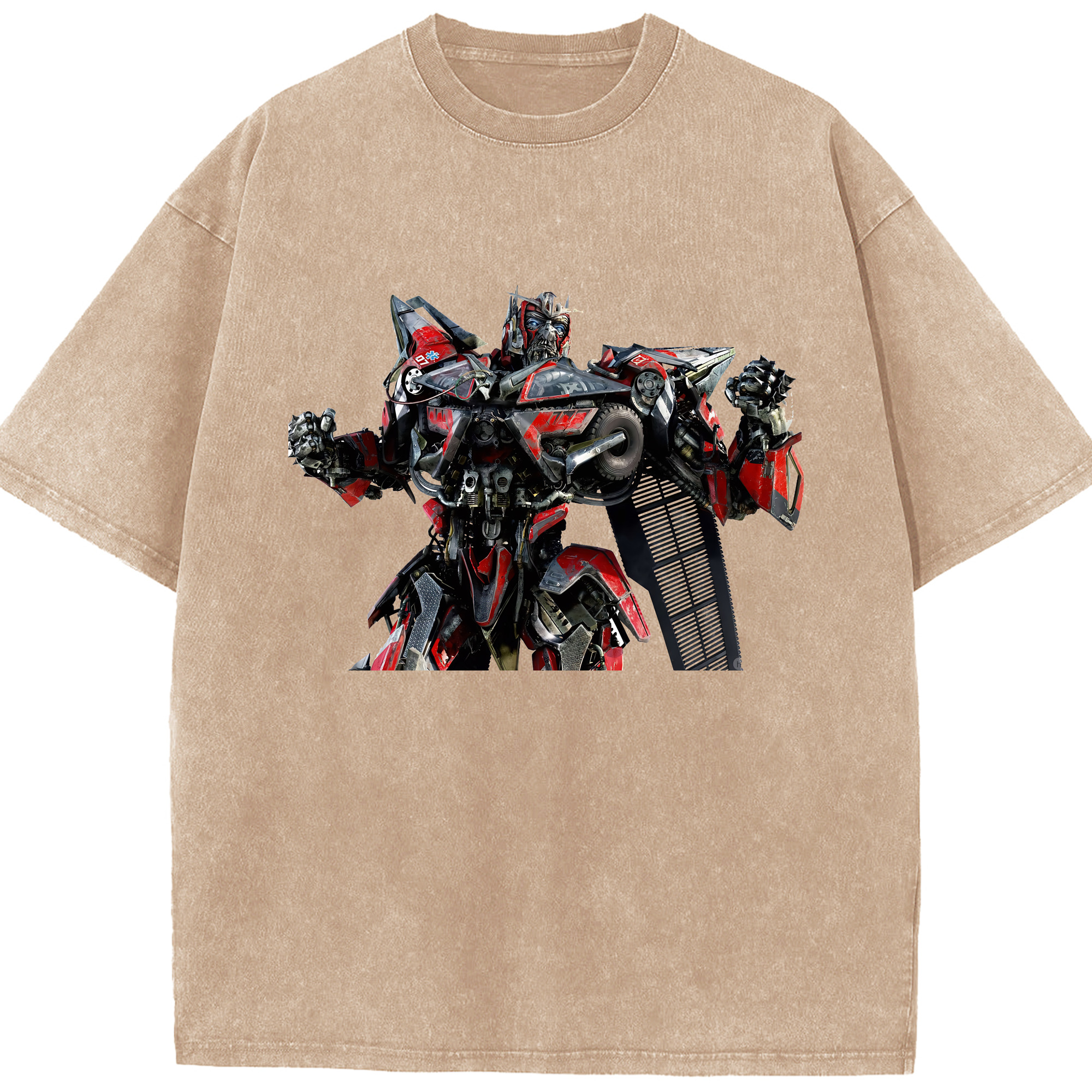 （画像用） Transformers トランスフォーマー 綿100% ヴィンテージ風 半袖Tシャツ（フロントプリント）