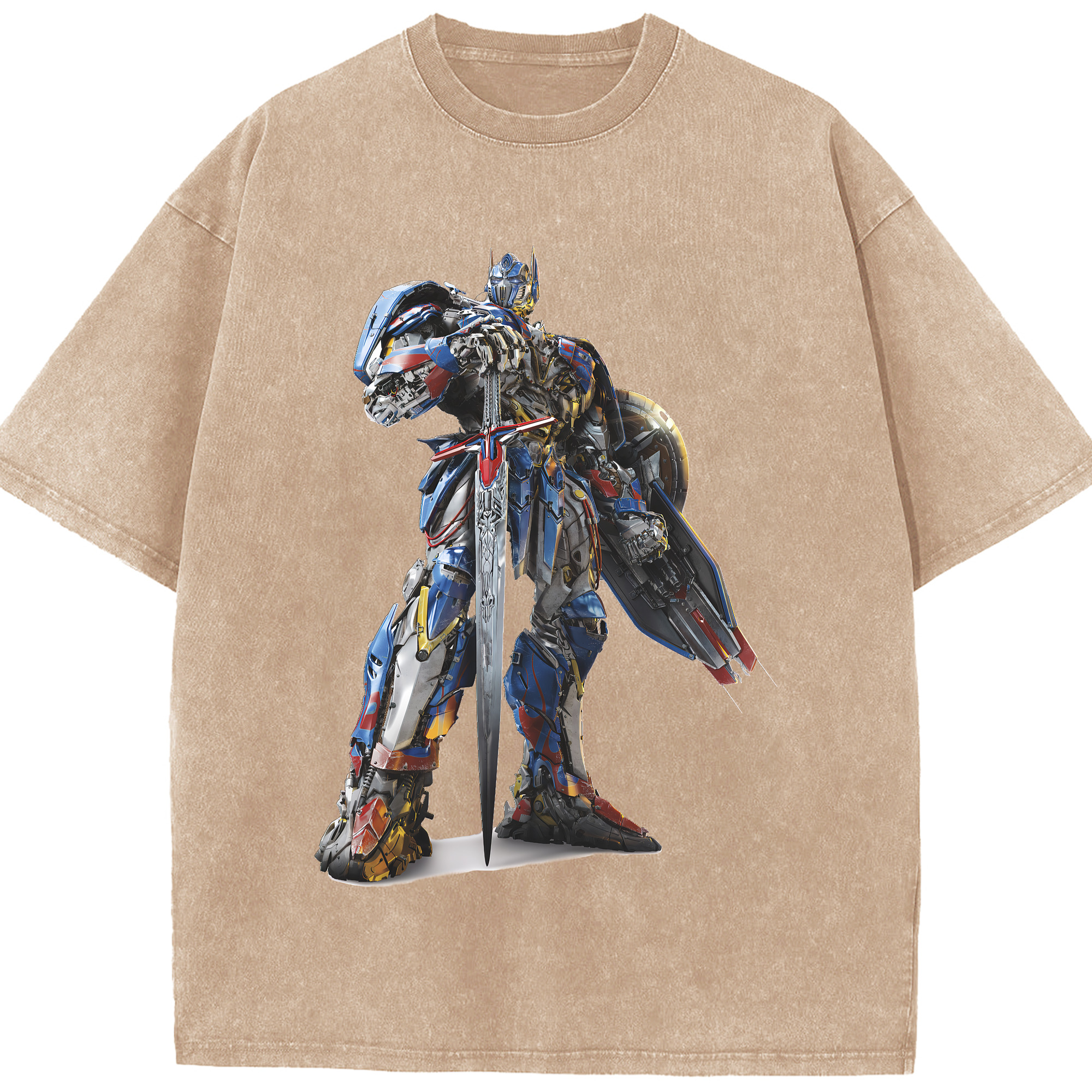 （画像用） Transformers トランスフォーマー 綿100% ヴィンテージ風 半袖Tシャツ（フロントプリント）