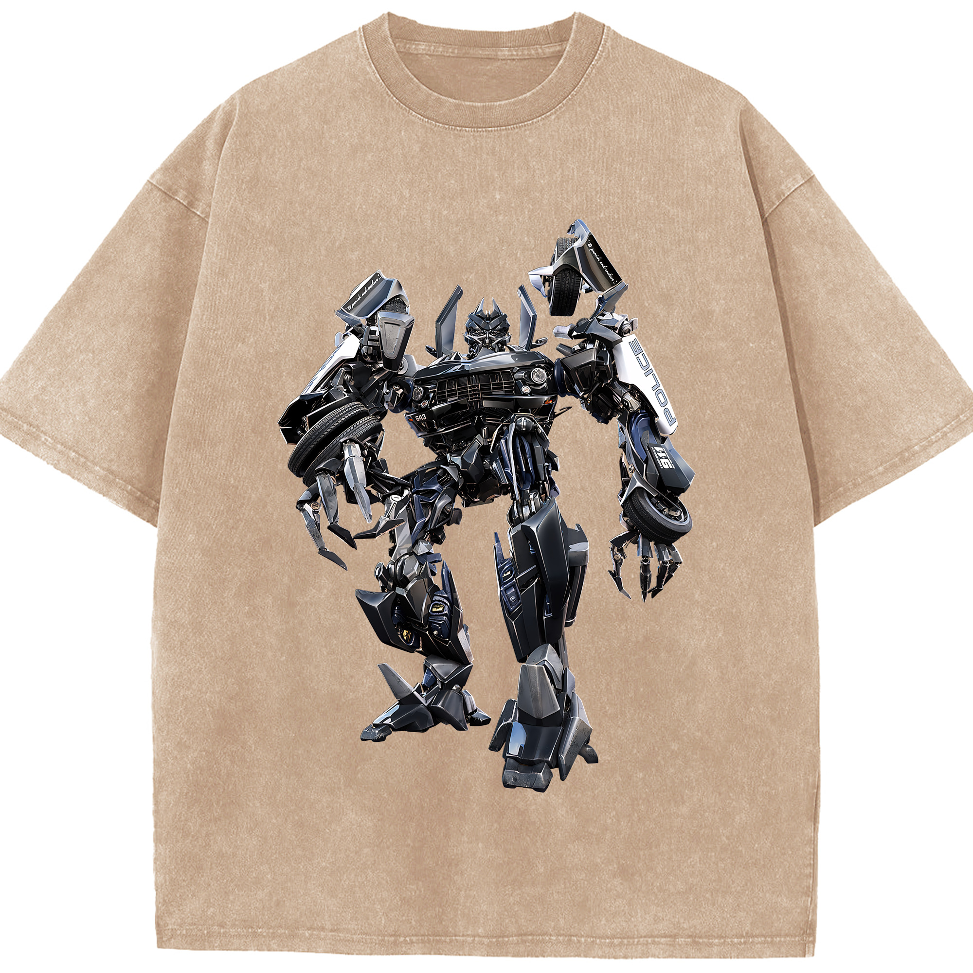 （画像用） Transformers トランスフォーマー 綿100% ヴィンテージ風 半袖Tシャツ（フロントプリント）
