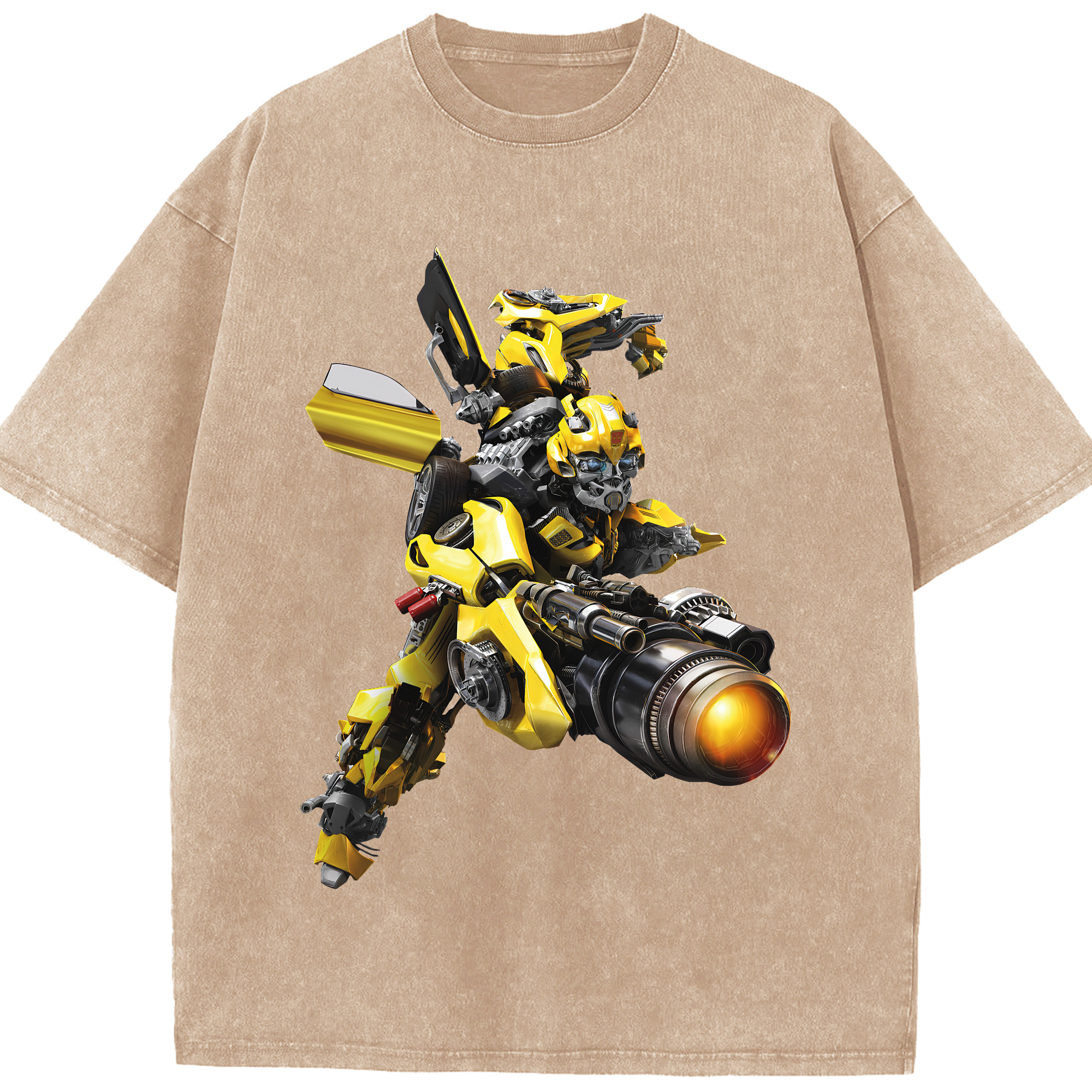 （画像用） Transformers トランスフォーマー 綿100% ヴィンテージ風 半袖Tシャツ（フロントプリント）