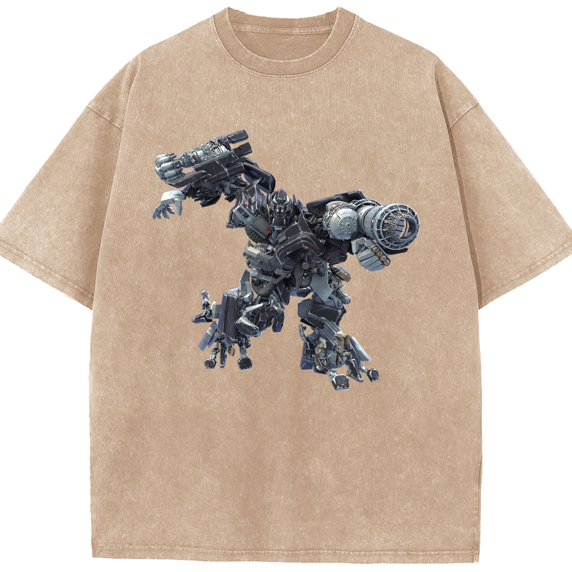 （画像用） Transformers トランスフォーマー 綿100% ヴィンテージ風 半袖Tシャツ（フロントプリント）