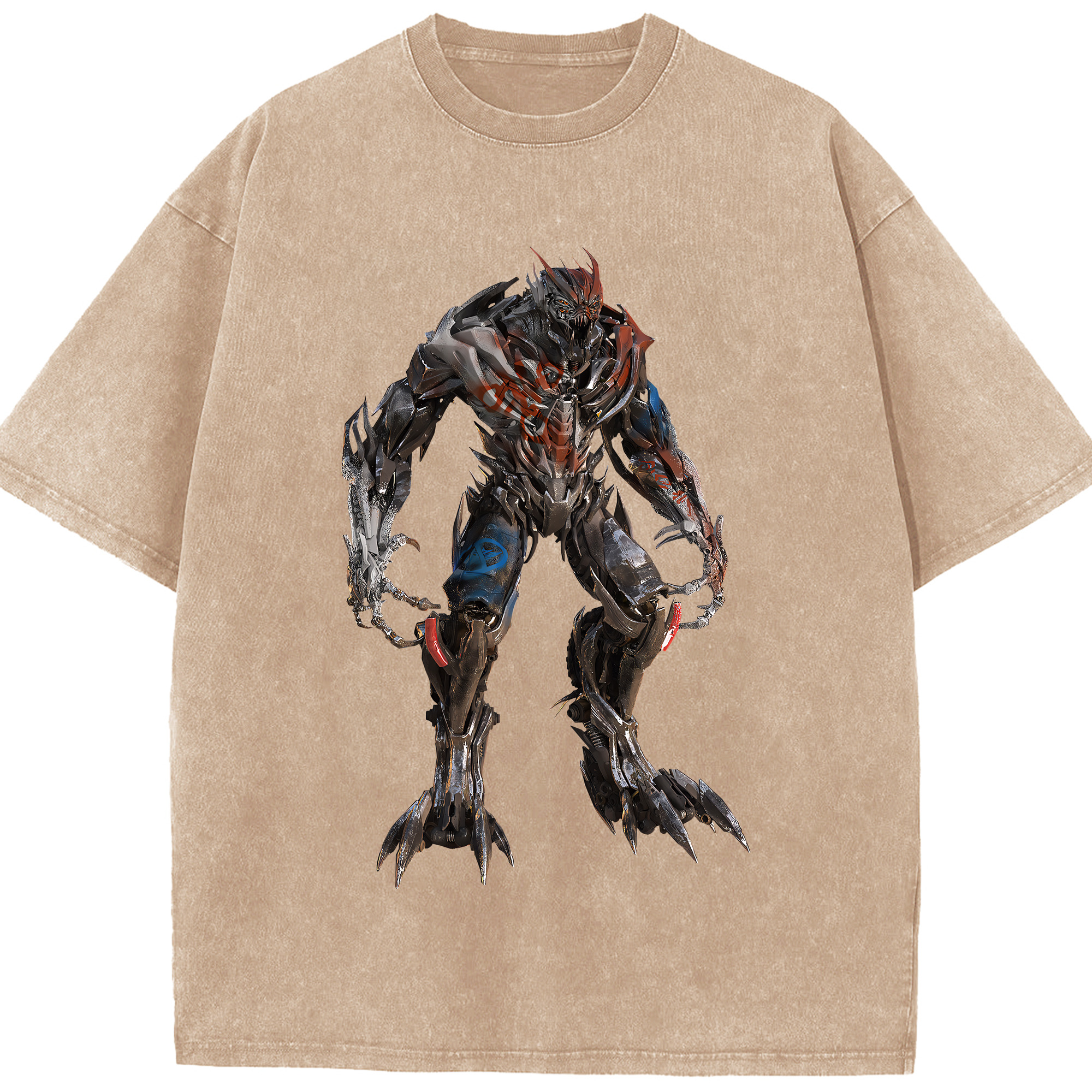 （画像用） Transformers トランスフォーマー 綿100% ヴィンテージ風 半袖Tシャツ（フロントプリント）