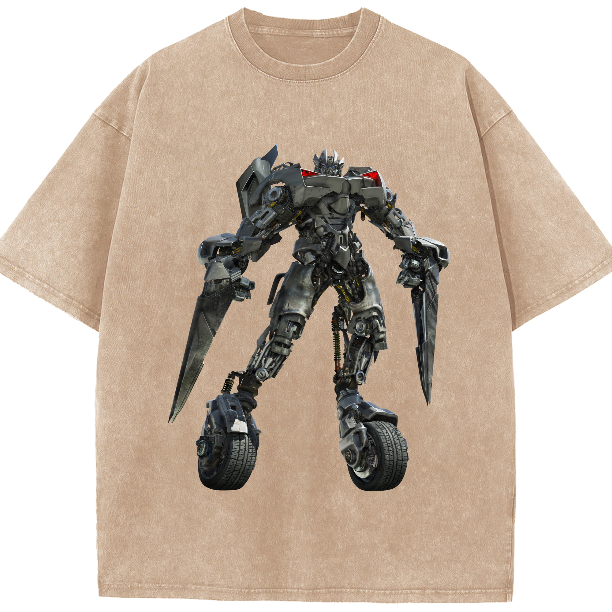 （画像用） Transformers トランスフォーマー 綿100% ヴィンテージ風 半袖Tシャツ（フロントプリント）