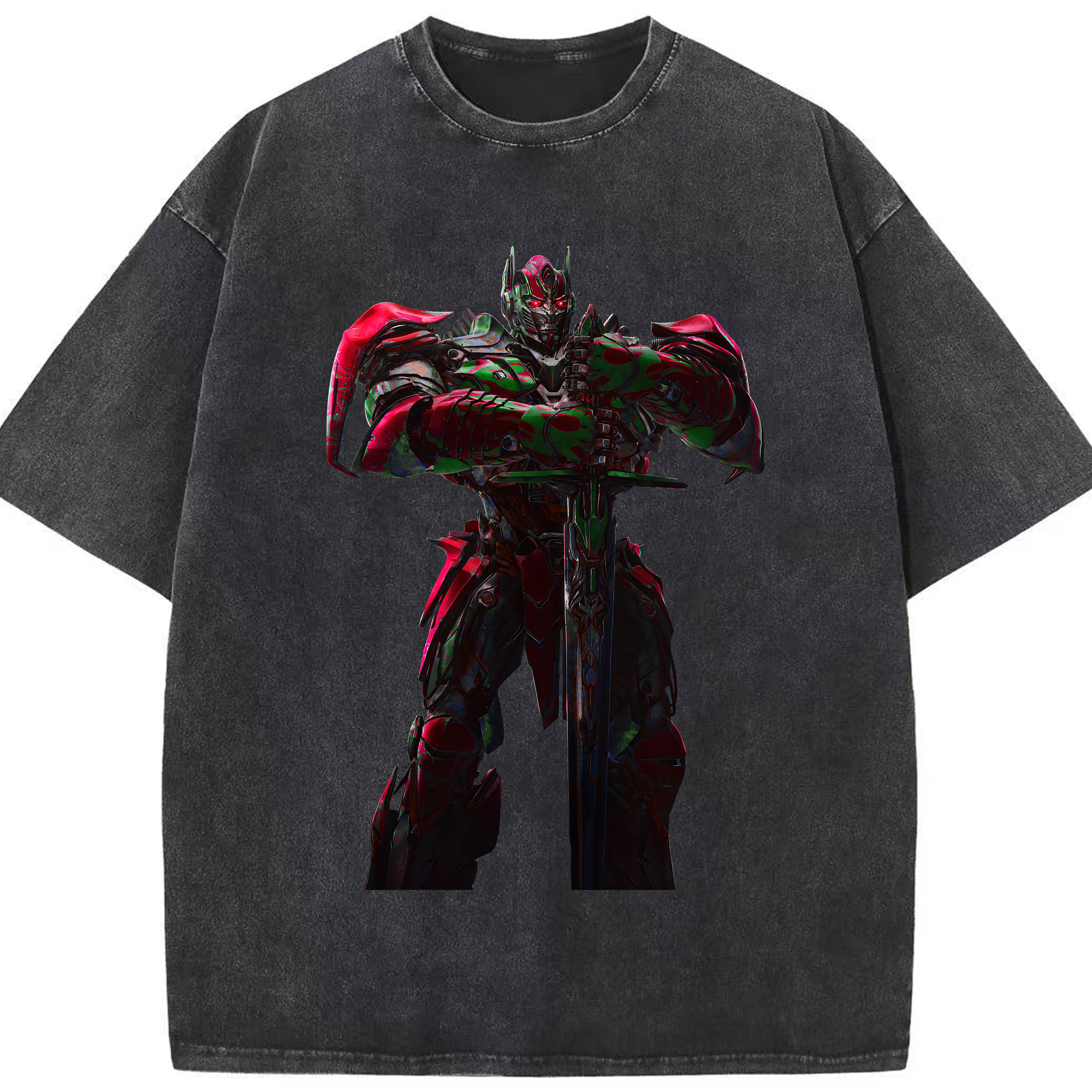 （画像用） Transformers トランスフォーマー 綿100% ヴィンテージ風 半袖Tシャツ（フロントプリント）