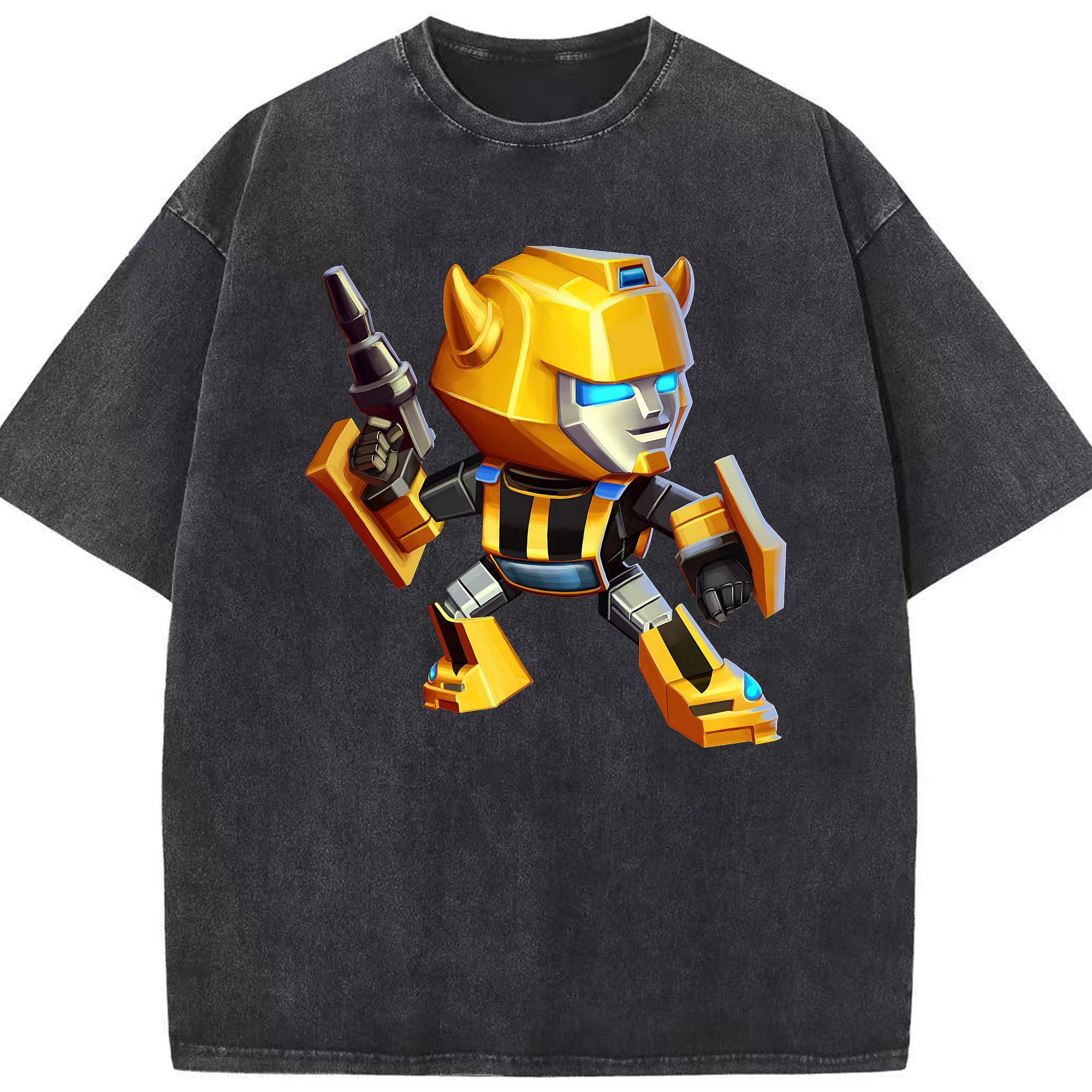 （画像用） Transformers トランスフォーマー 綿100% ヴィンテージ風 半袖Tシャツ（フロントプリント）