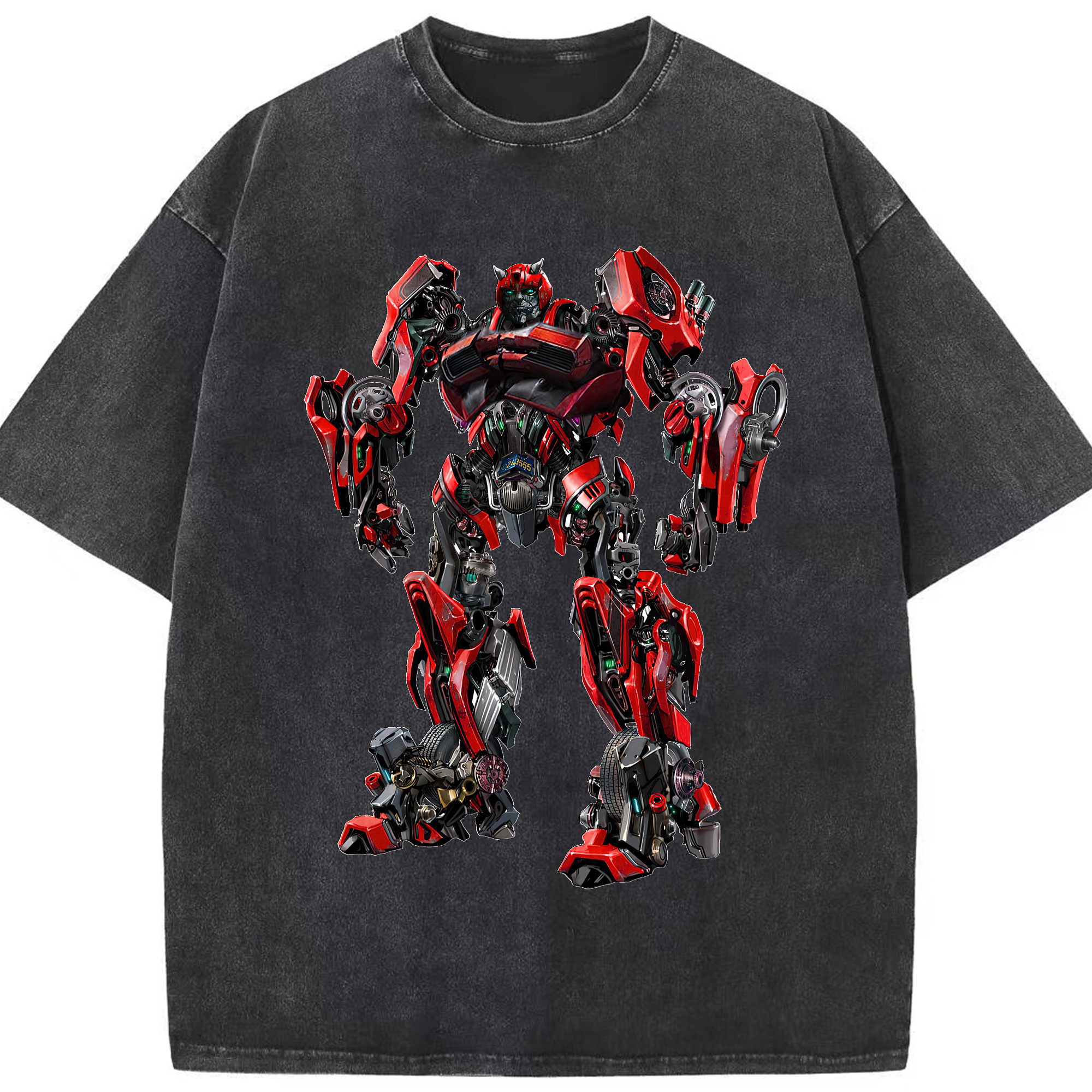 （画像用） Transformers トランスフォーマー 綿100% ヴィンテージ風 半袖Tシャツ（フロントプリント）