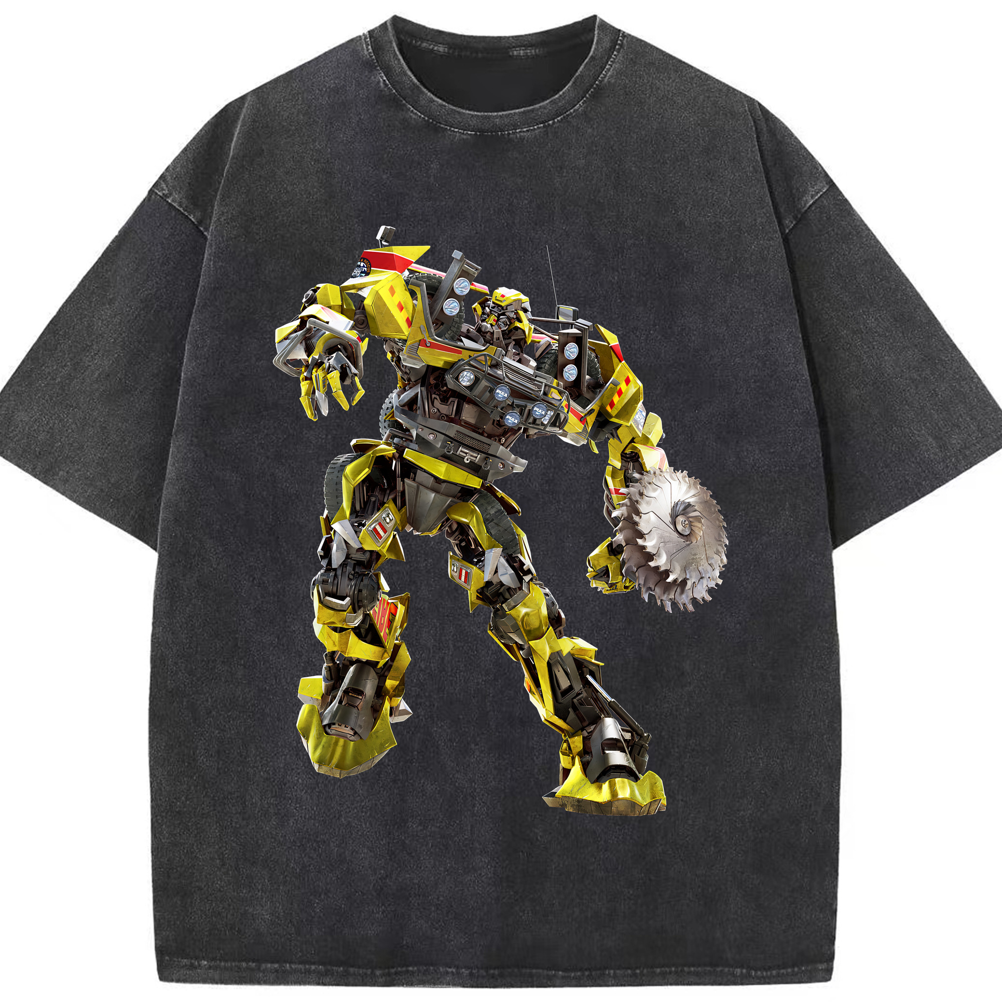 （画像用） Transformers トランスフォーマー 綿100% ヴィンテージ風 半袖Tシャツ（フロントプリント）