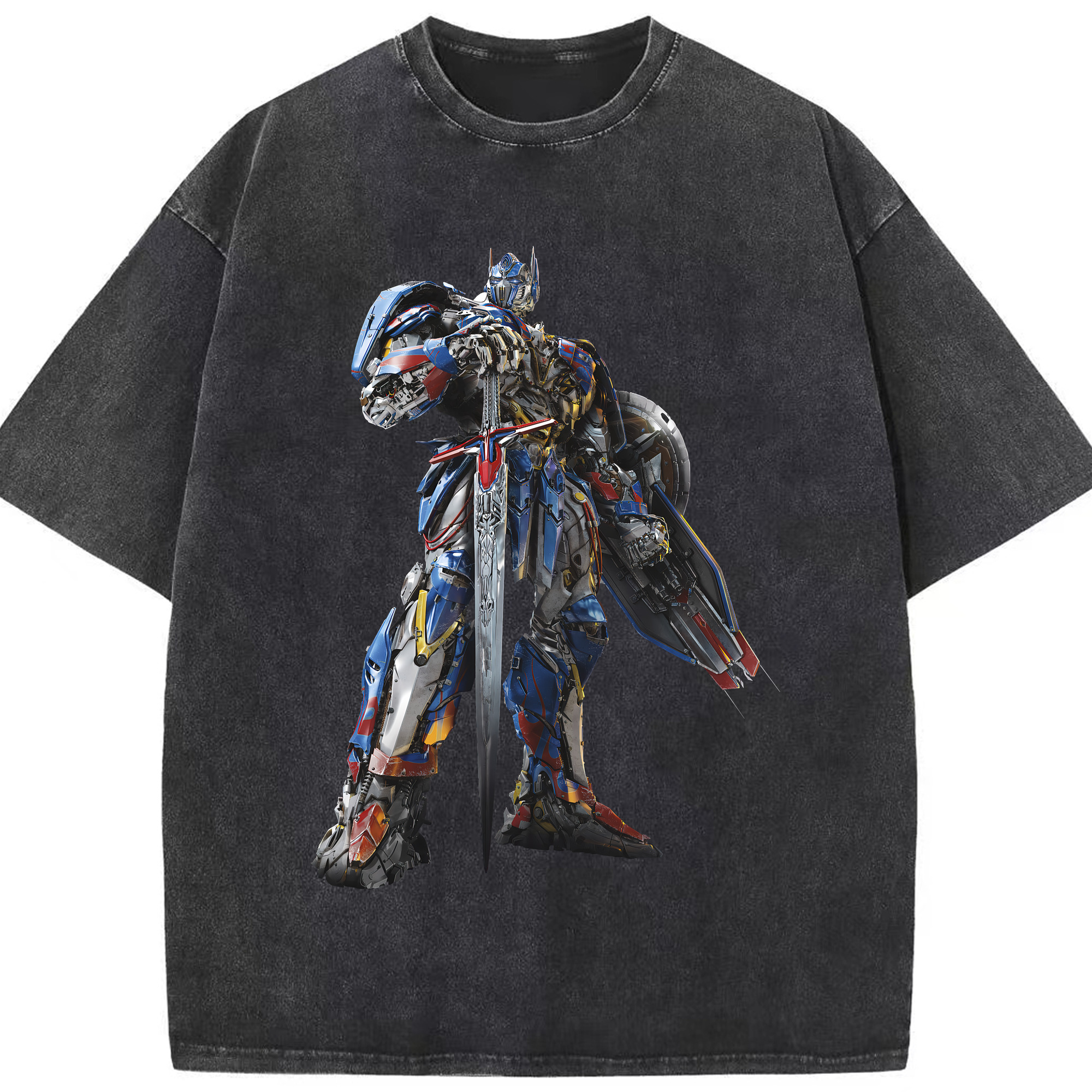 （画像用） Transformers トランスフォーマー 綿100% ヴィンテージ風 半袖Tシャツ（フロントプリント）