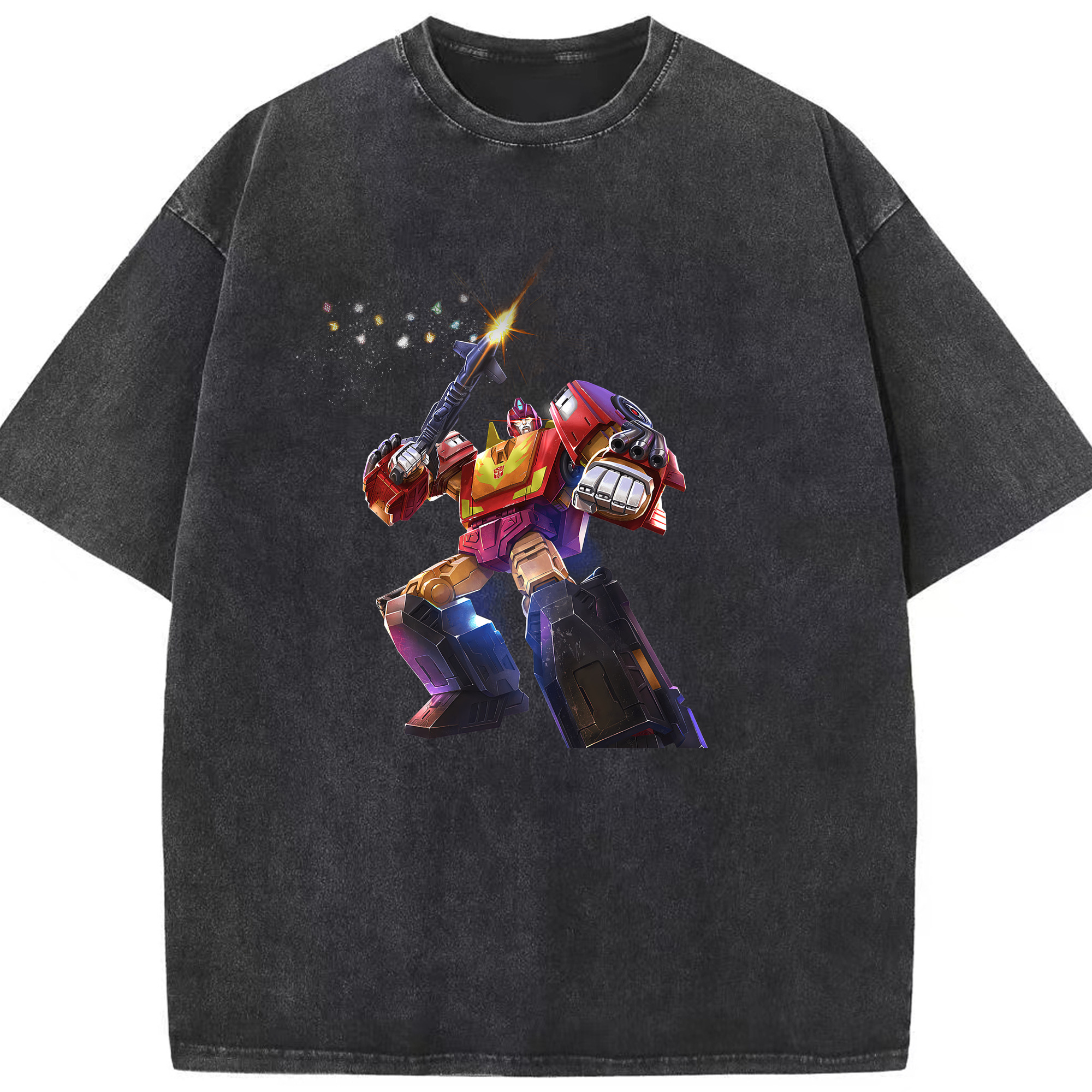 （画像用） Transformers トランスフォーマー 綿100% ヴィンテージ風 半袖Tシャツ（フロントプリント）