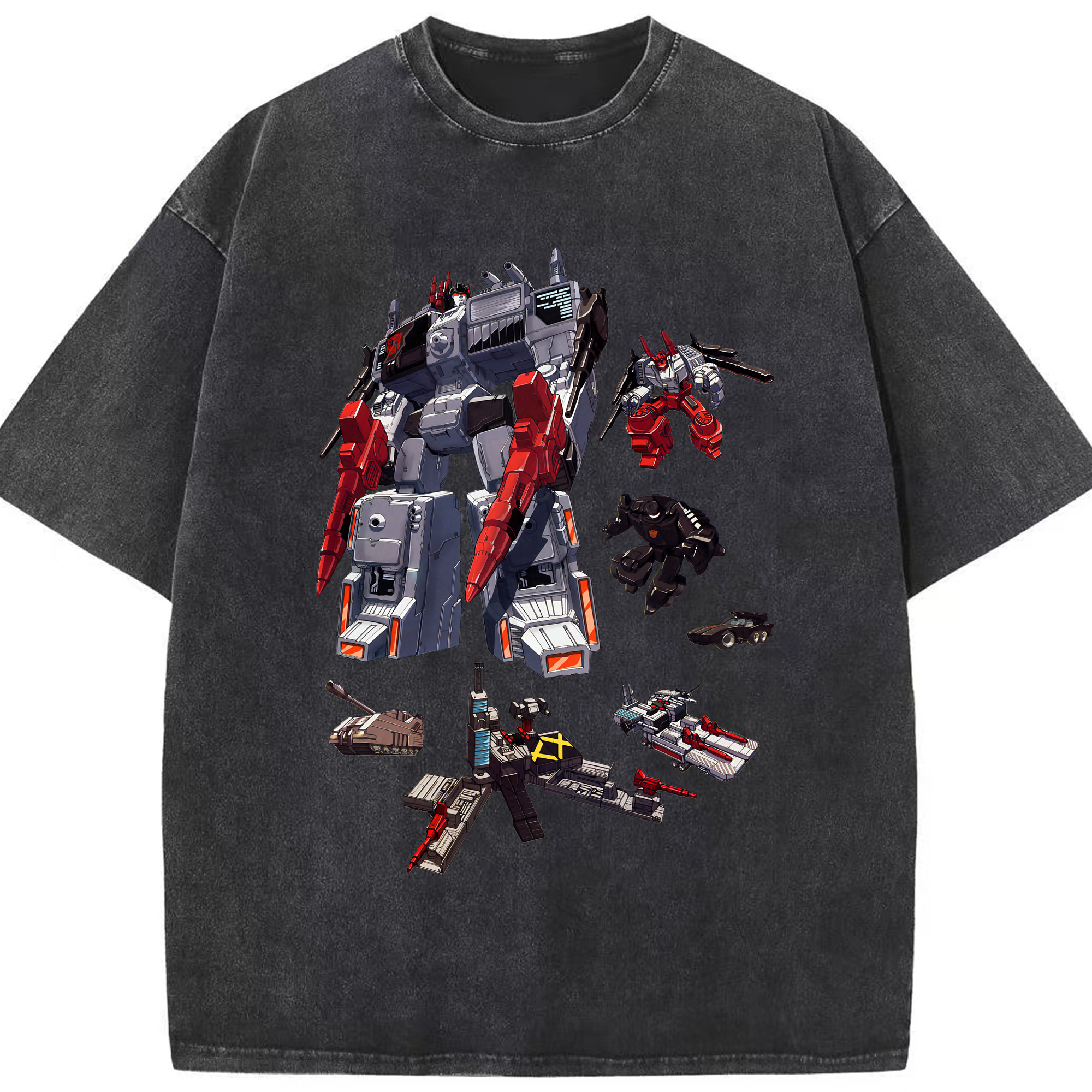（画像用） Transformers トランスフォーマー 綿100% ヴィンテージ風 半袖Tシャツ（フロントプリント）