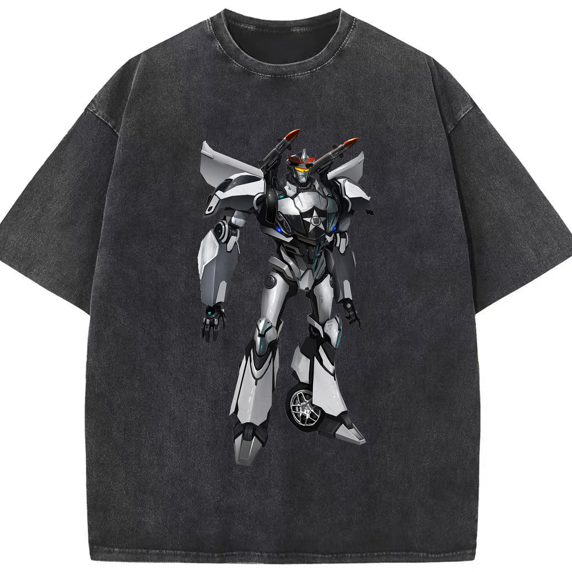 （画像用） Transformers トランスフォーマー 綿100% ヴィンテージ風 半袖Tシャツ（フロントプリント）