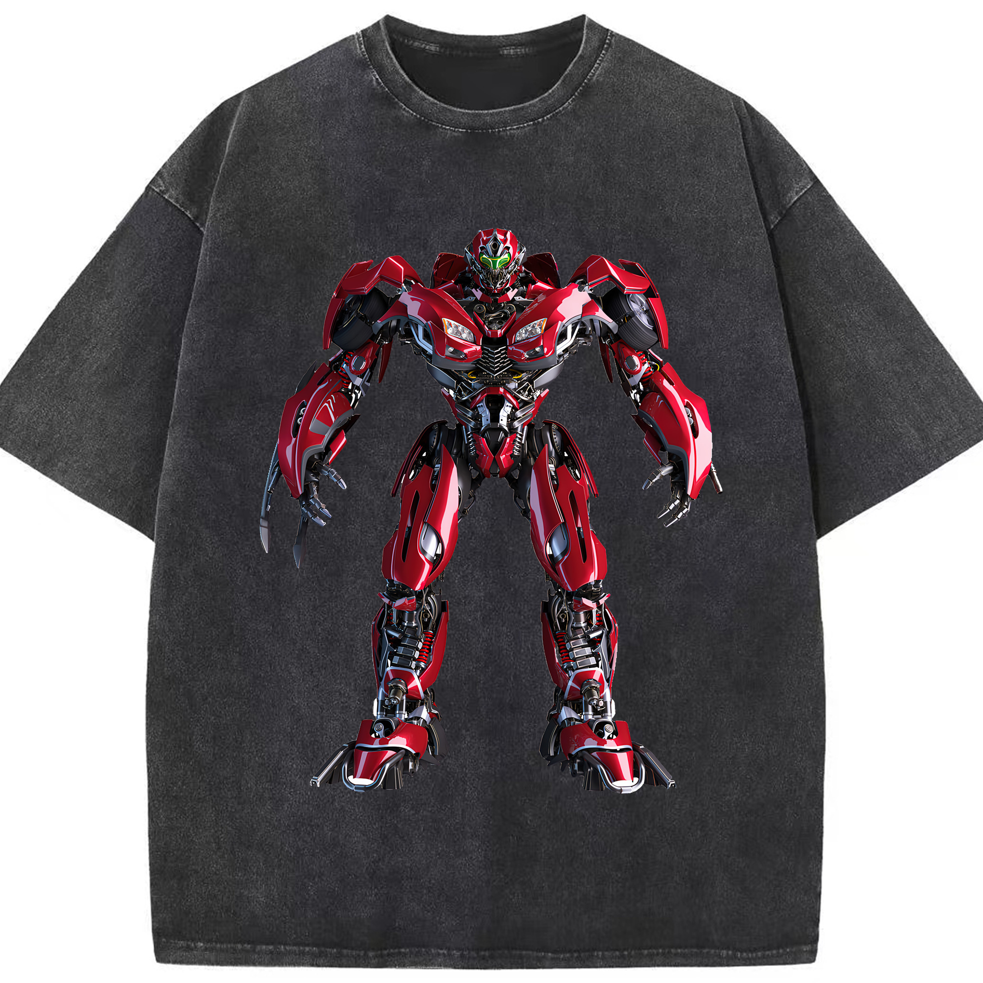 （画像用） Transformers トランスフォーマー 綿100% ヴィンテージ風 半袖Tシャツ（フロントプリント）