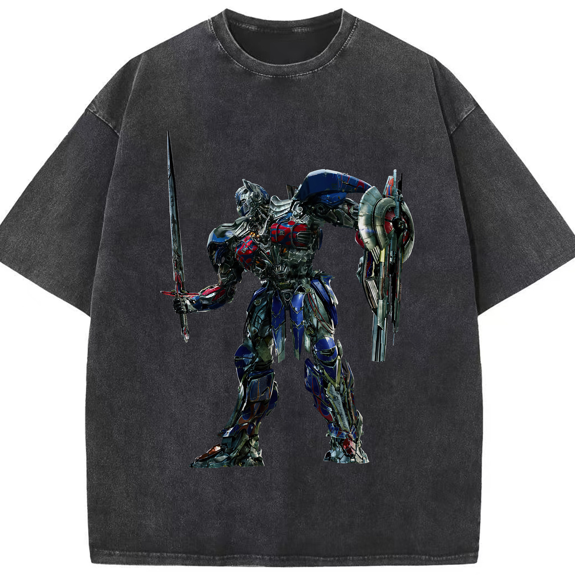 （画像用） Transformers トランスフォーマー 綿100% ヴィンテージ風 半袖Tシャツ（フロントプリント）