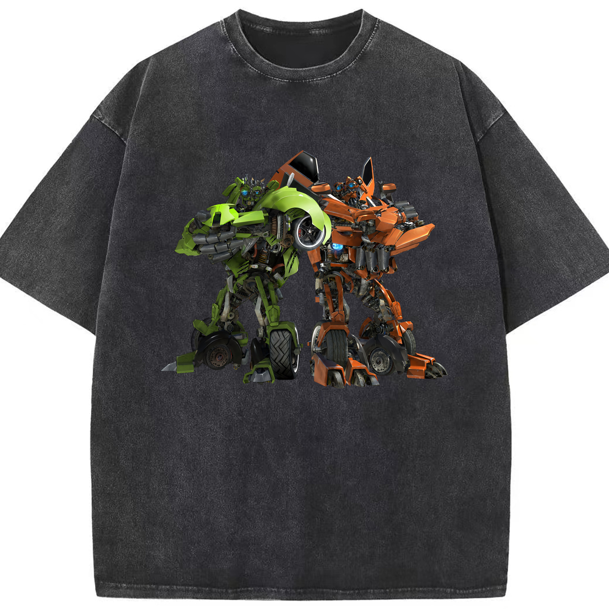 （画像用） Transformers トランスフォーマー 綿100% ヴィンテージ風 半袖Tシャツ（フロントプリント）