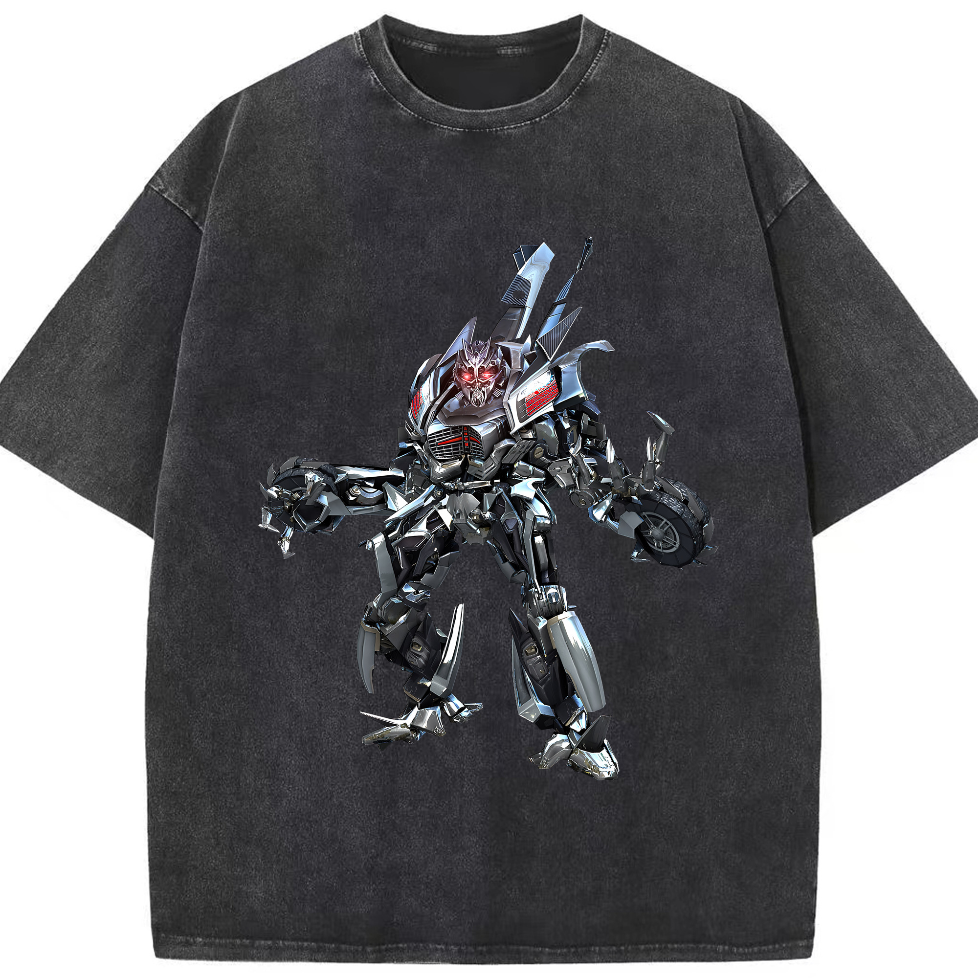 （画像用） Transformers トランスフォーマー 綿100% ヴィンテージ風 半袖Tシャツ（フロントプリント）
