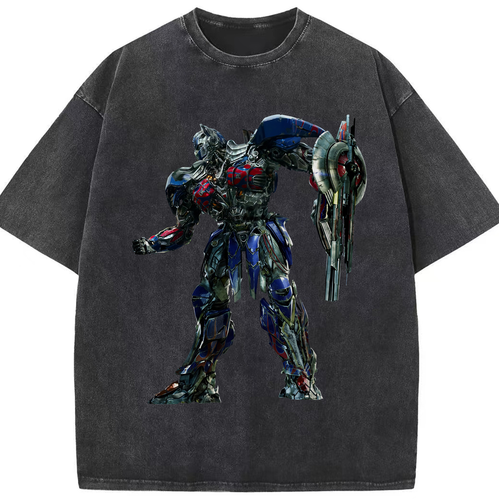 （画像用） Transformers トランスフォーマー 綿100% ヴィンテージ風 半袖Tシャツ（フロントプリント）