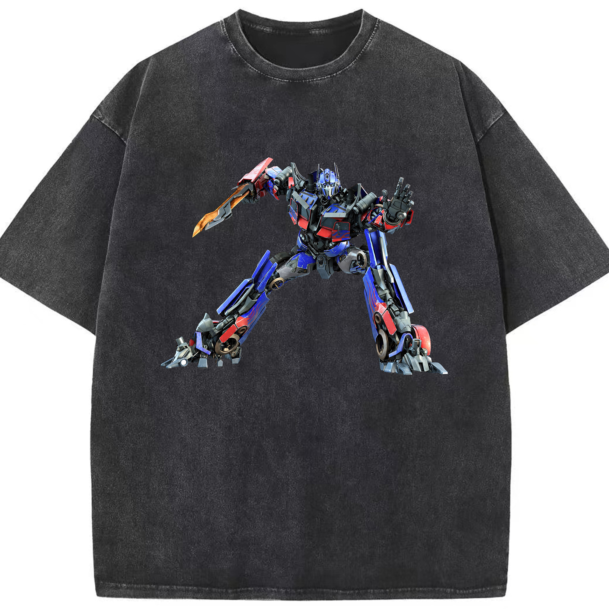 （画像用） Transformers トランスフォーマー 綿100% ヴィンテージ風 半袖Tシャツ（フロントプリント）