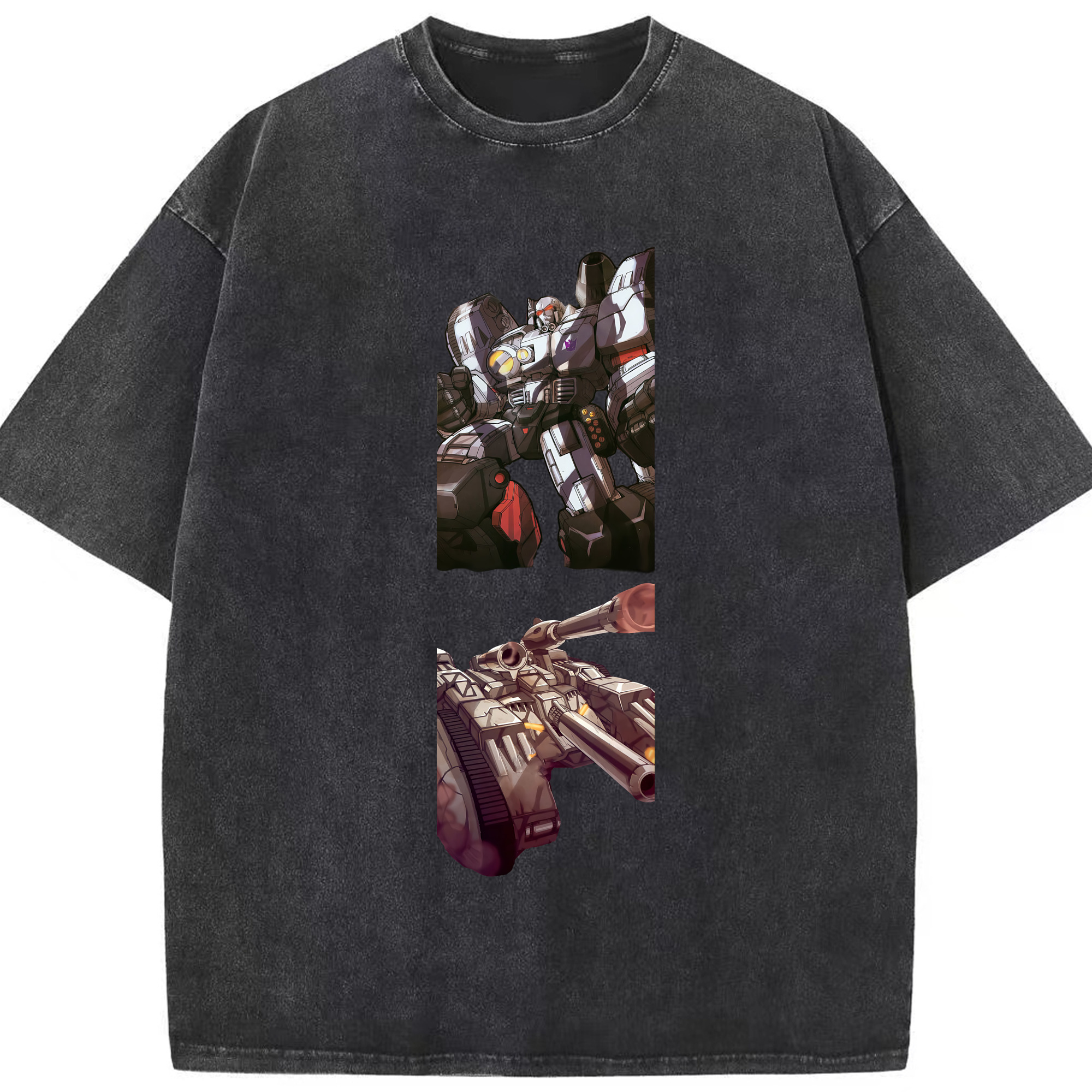 （画像用） Transformers トランスフォーマー 綿100% ヴィンテージ風 半袖Tシャツ（フロントプリント）