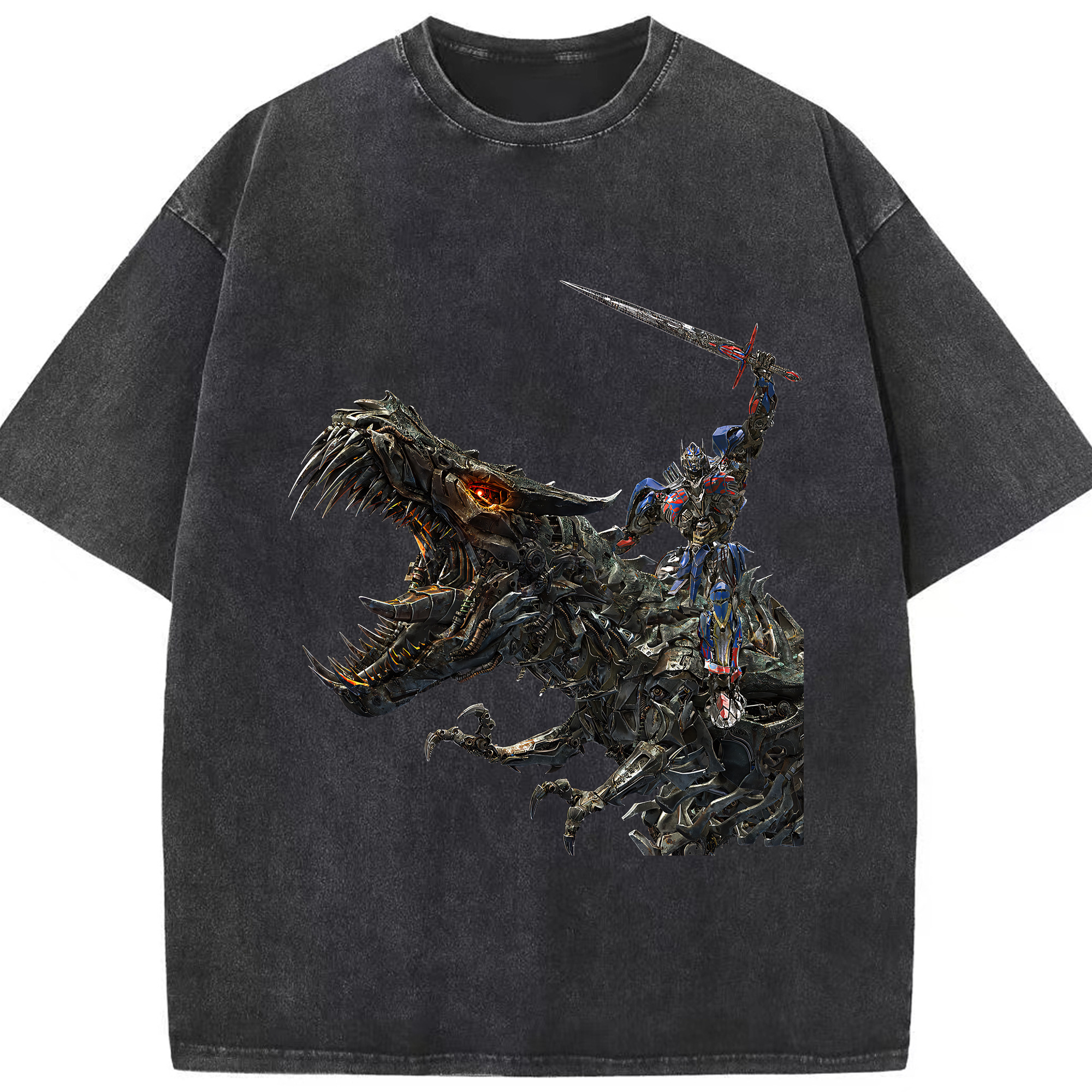 （画像用） Transformers トランスフォーマー 綿100% ヴィンテージ風 半袖Tシャツ（フロントプリント）