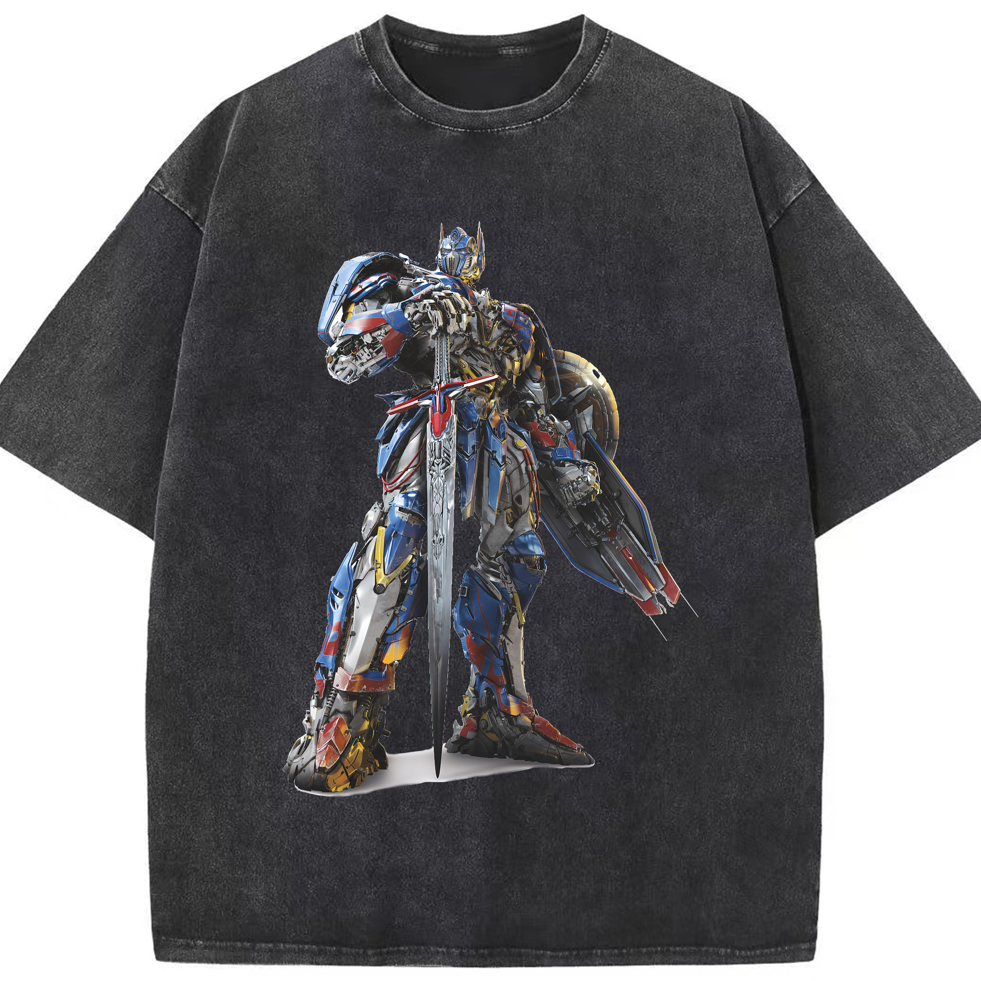 （画像用） Transformers トランスフォーマー 綿100% ヴィンテージ風 半袖Tシャツ（フロントプリント）