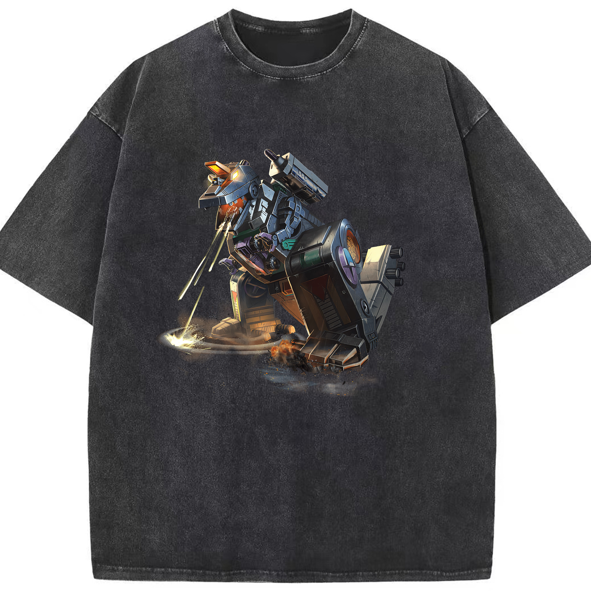 （画像用） Transformers トランスフォーマー 綿100% ヴィンテージ風 半袖Tシャツ（フロントプリント）