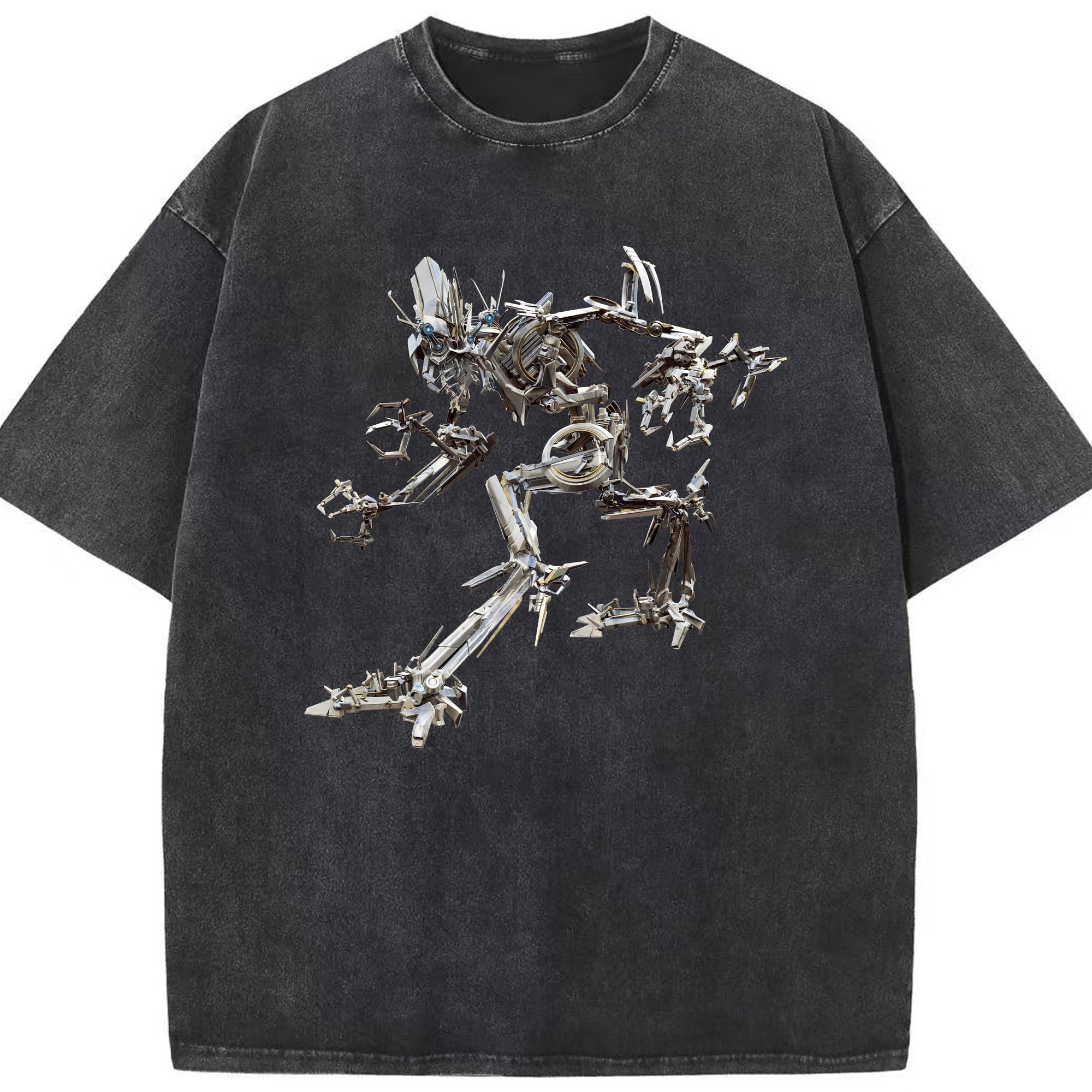 （画像用） Transformers トランスフォーマー 綿100% ヴィンテージ風 半袖Tシャツ（フロントプリント）