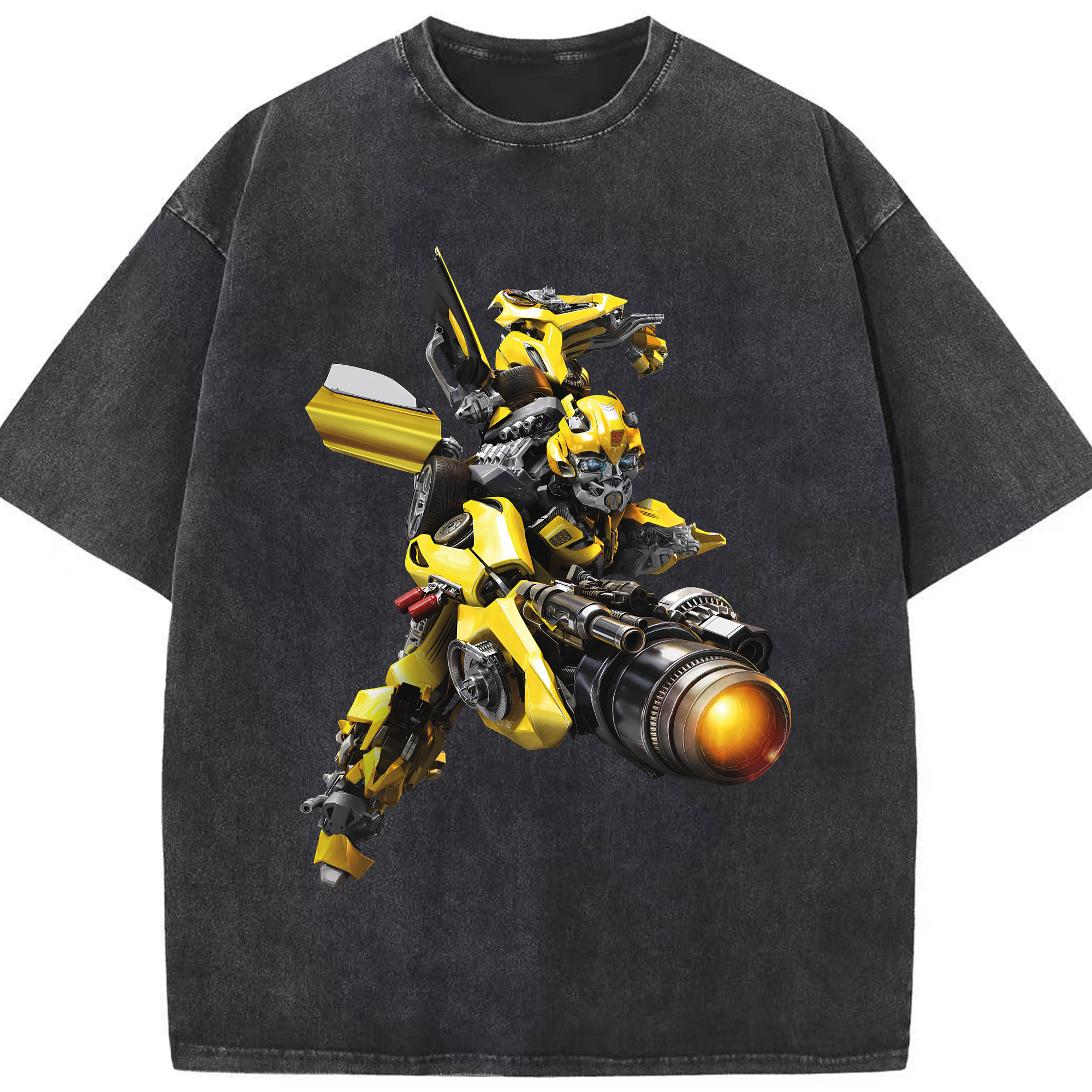 （画像用） Transformers トランスフォーマー 綿100% ヴィンテージ風 半袖Tシャツ（フロントプリント）