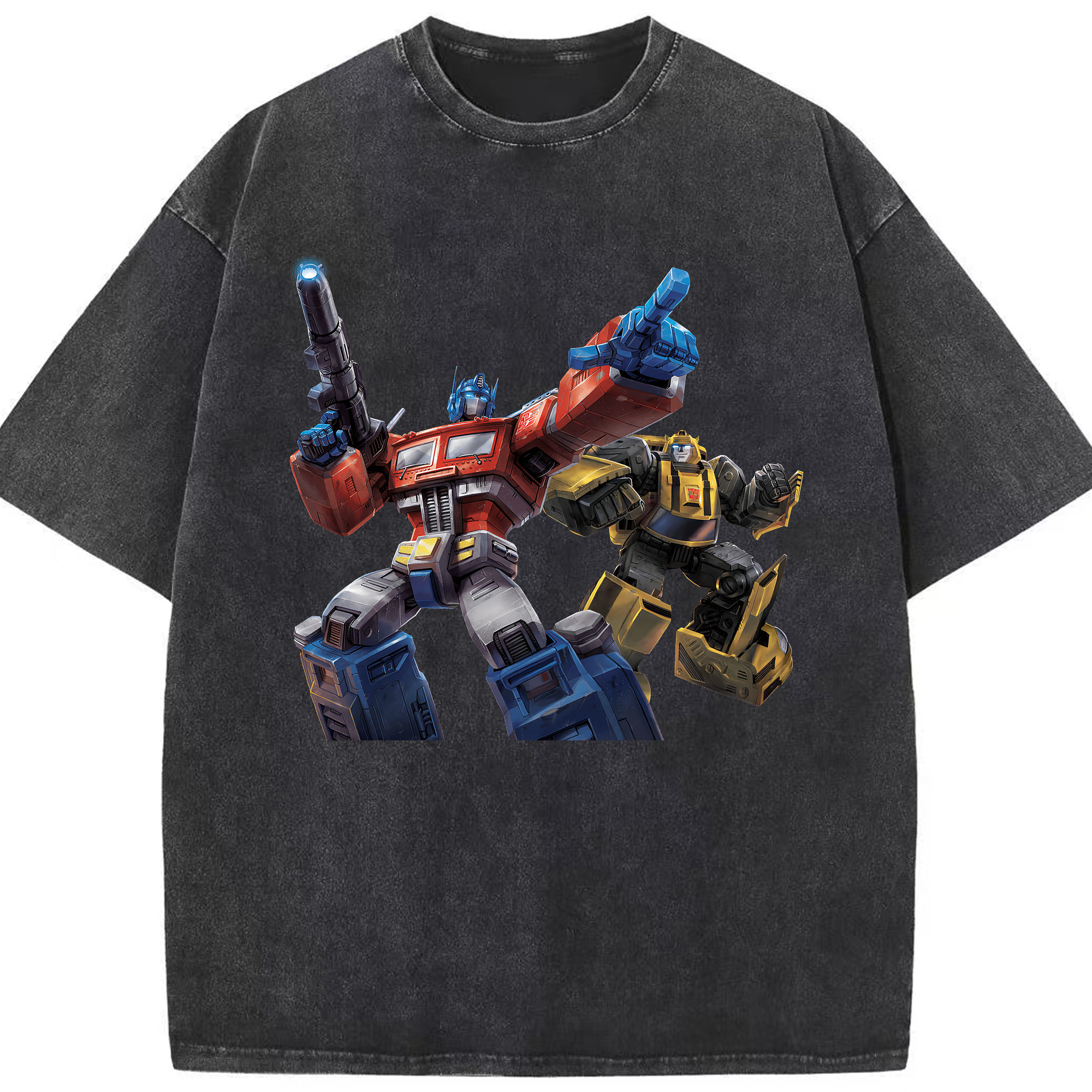 （画像用） Transformers トランスフォーマー 綿100% ヴィンテージ風 半袖Tシャツ（フロントプリント）